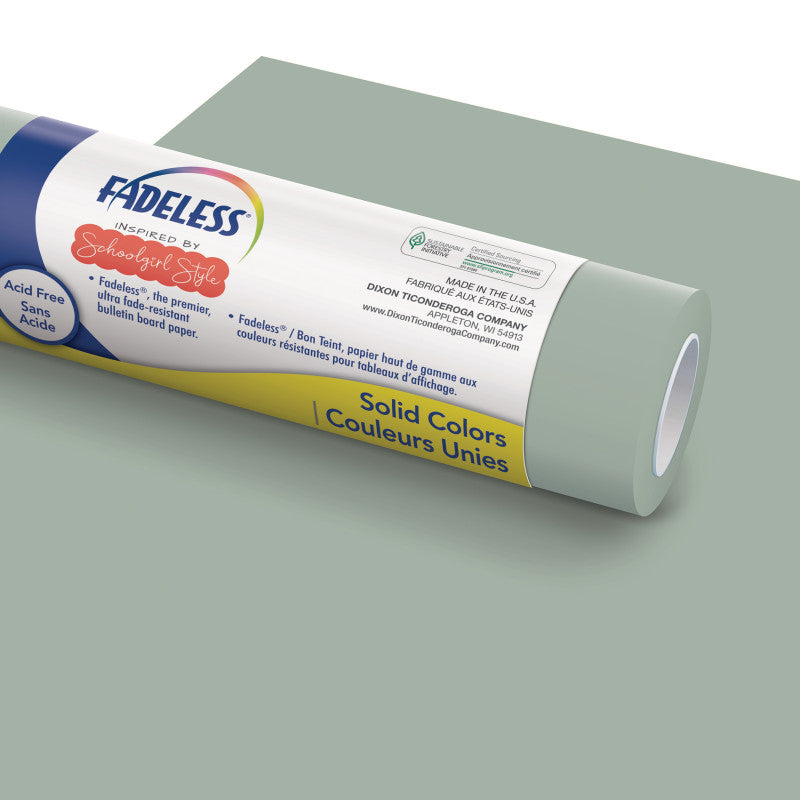 FADELESS - Schoolgirl Style™ Bulletin Board Paper, 48" x 50' Roll, Vintage Chalkboard