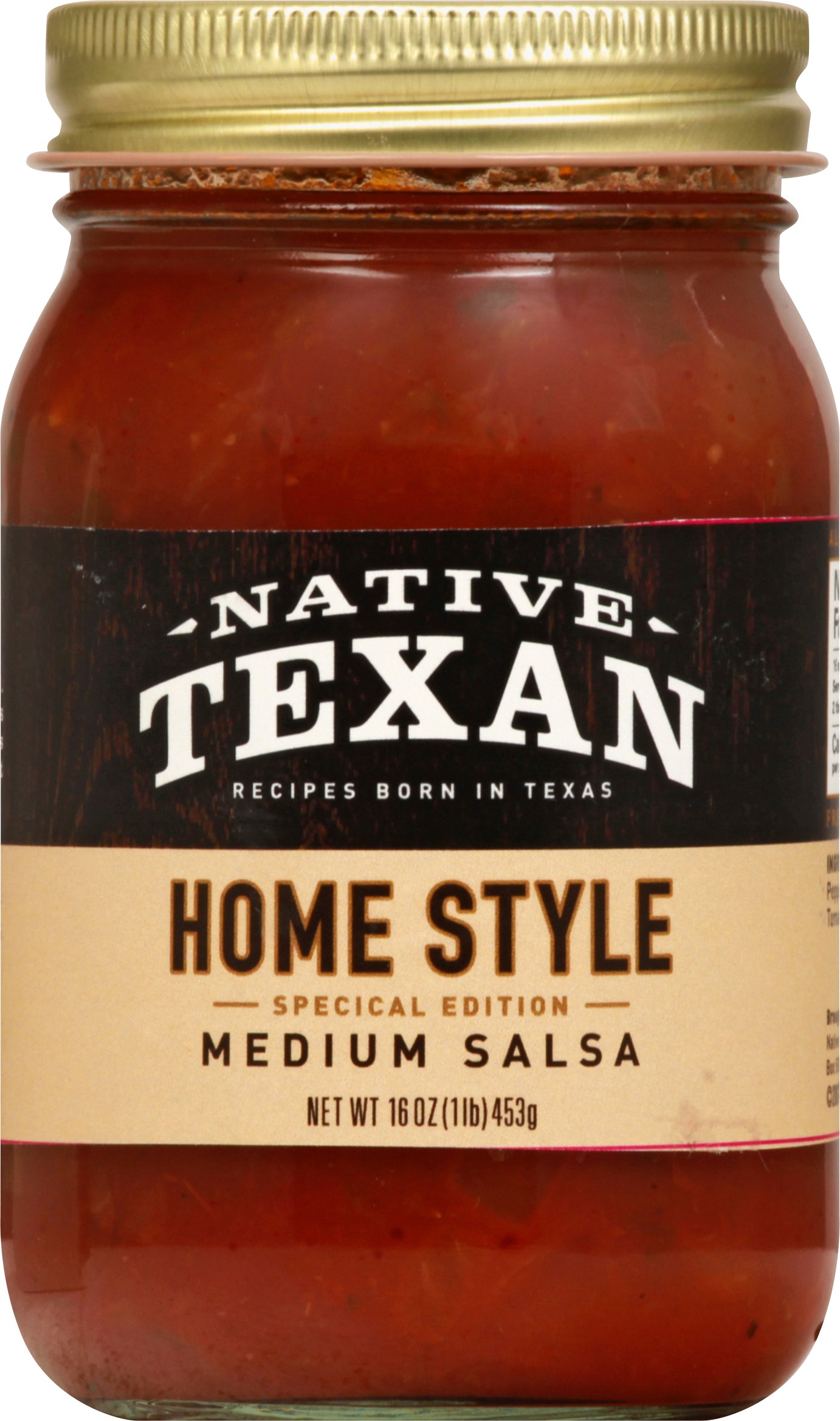Native Texan Medium Home Style Salsa 16 oz - Case of 6