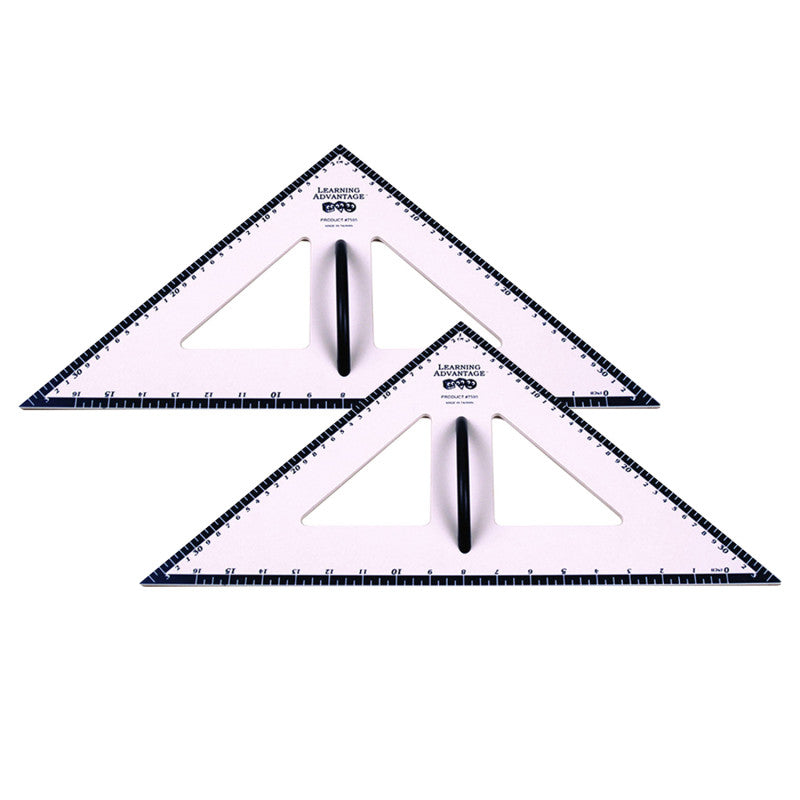 LEARNING ADVANTAGE - Dry Erase Magnetic Triangle - 45/45/90 Degrees, Pack of 2