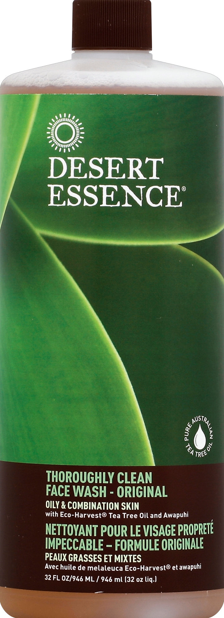 Desert Essence Face Wash 32 oz - Case of 3