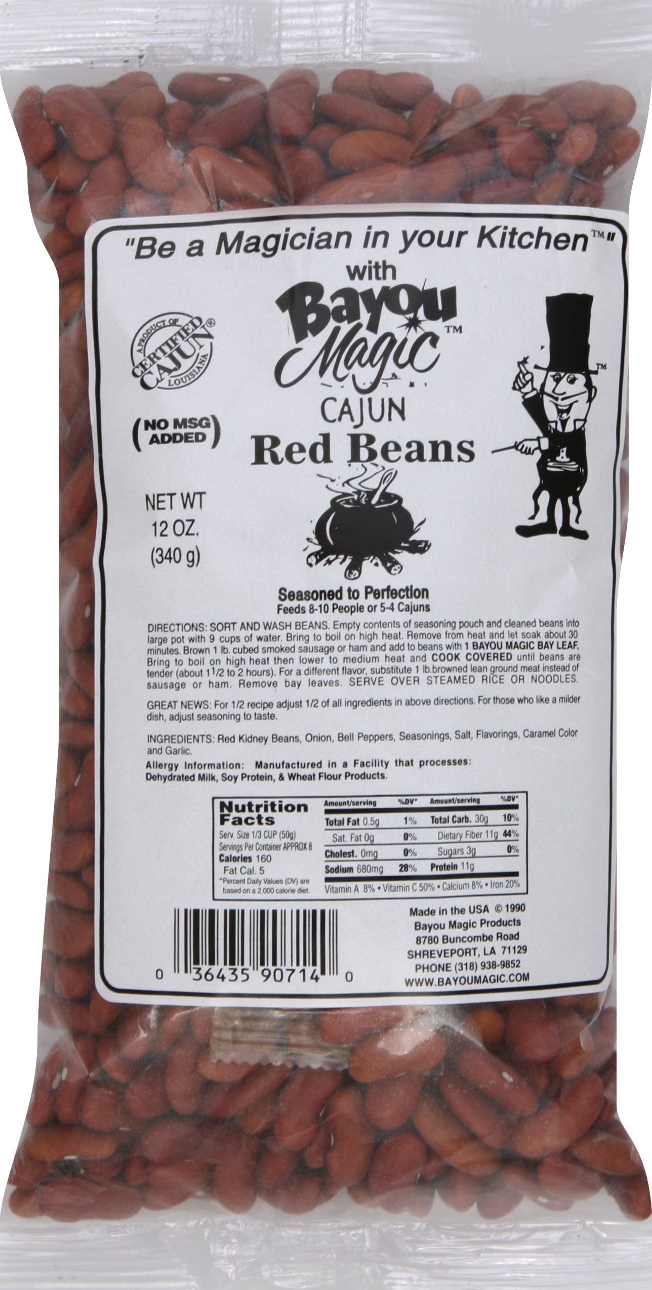 Bayou Magic Red Beans 12 oz - Case of 12