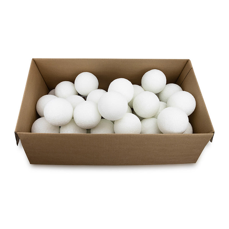 HYGLOSS - Craft Foam Balls, 4 Inch, White, Pack of 36