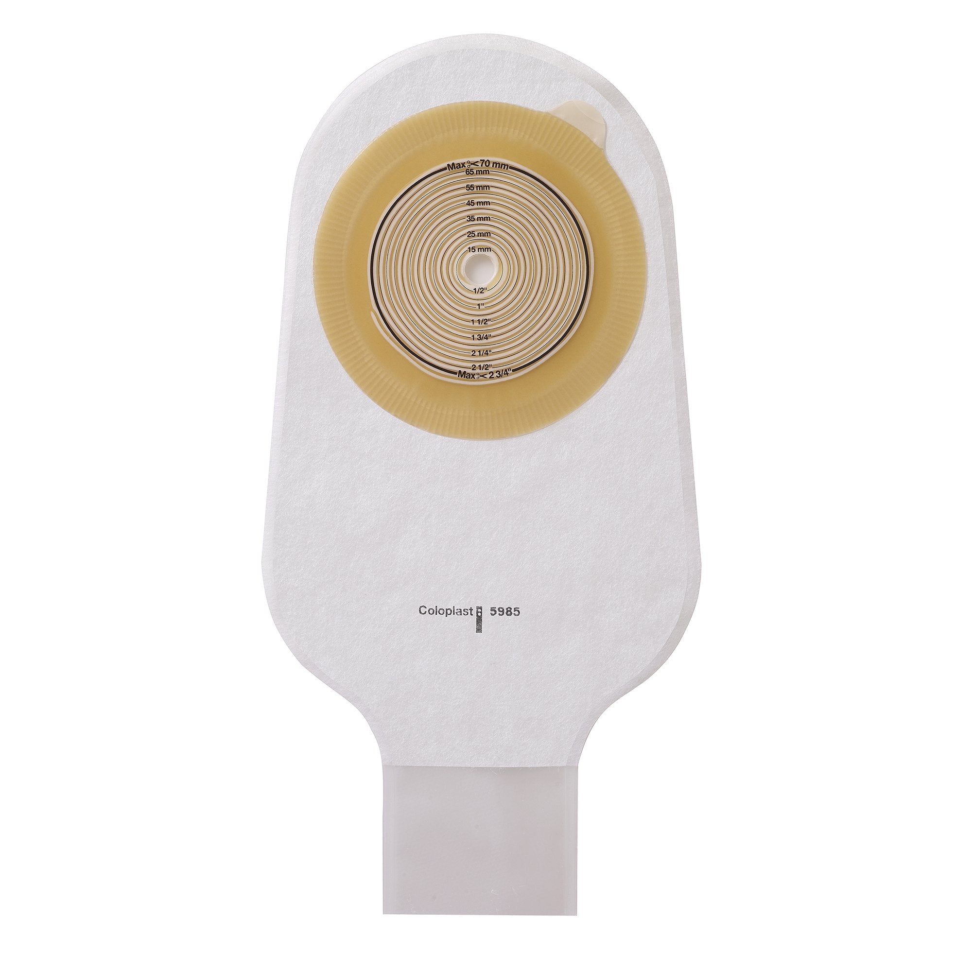 Coloplast - Ostomy Pouch Assura® One-Piece System 12 Inch Length Trim To Fit 15 to 43 mm Stoma Drainable [10/BX]