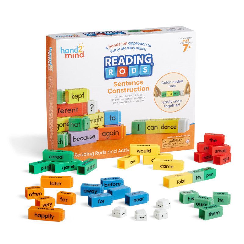 HAND2MIND - Reading Rods Sentence Construction Set