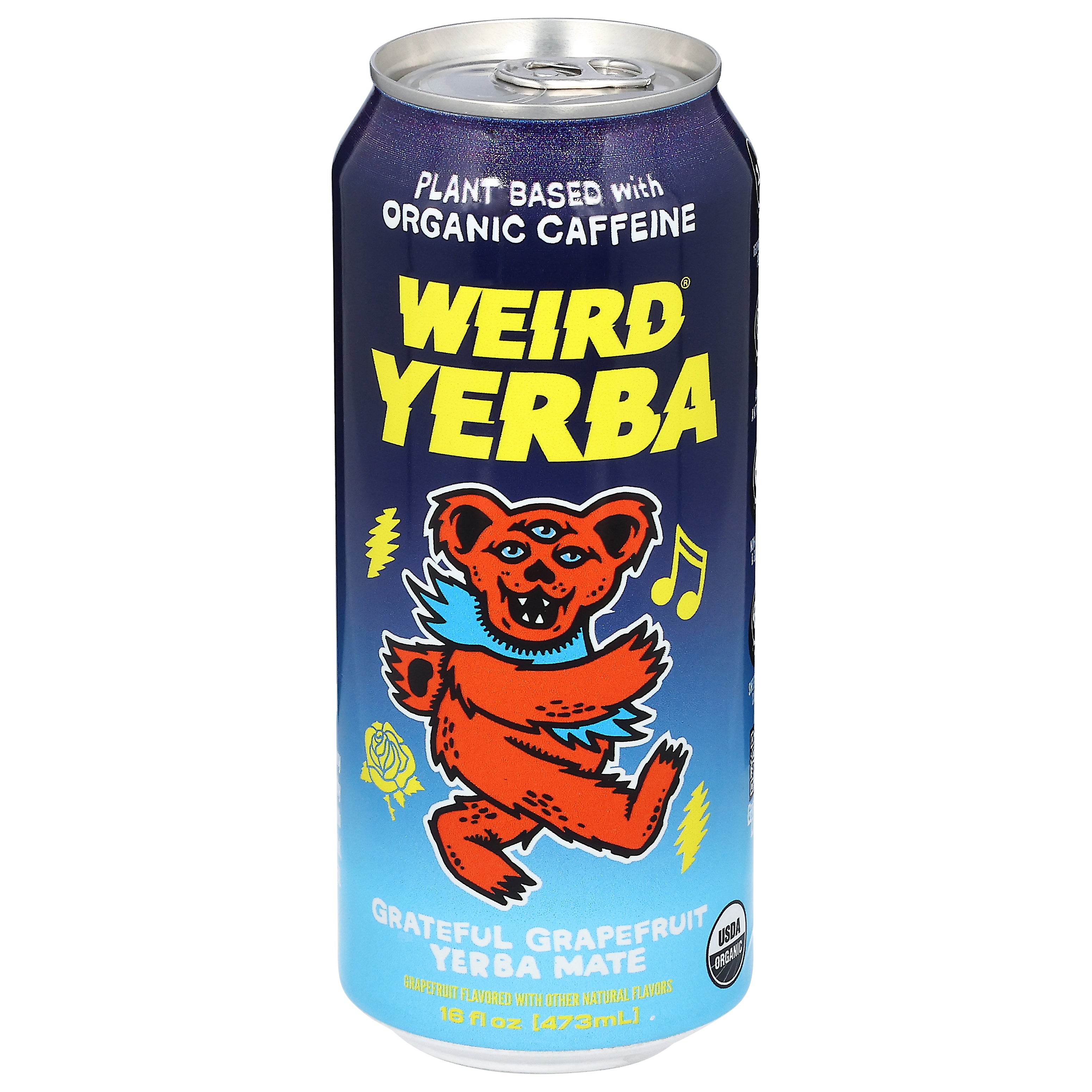 Drink Weird Grateful Grapefruit Yerba Mate 16 fl oz - Case of 12