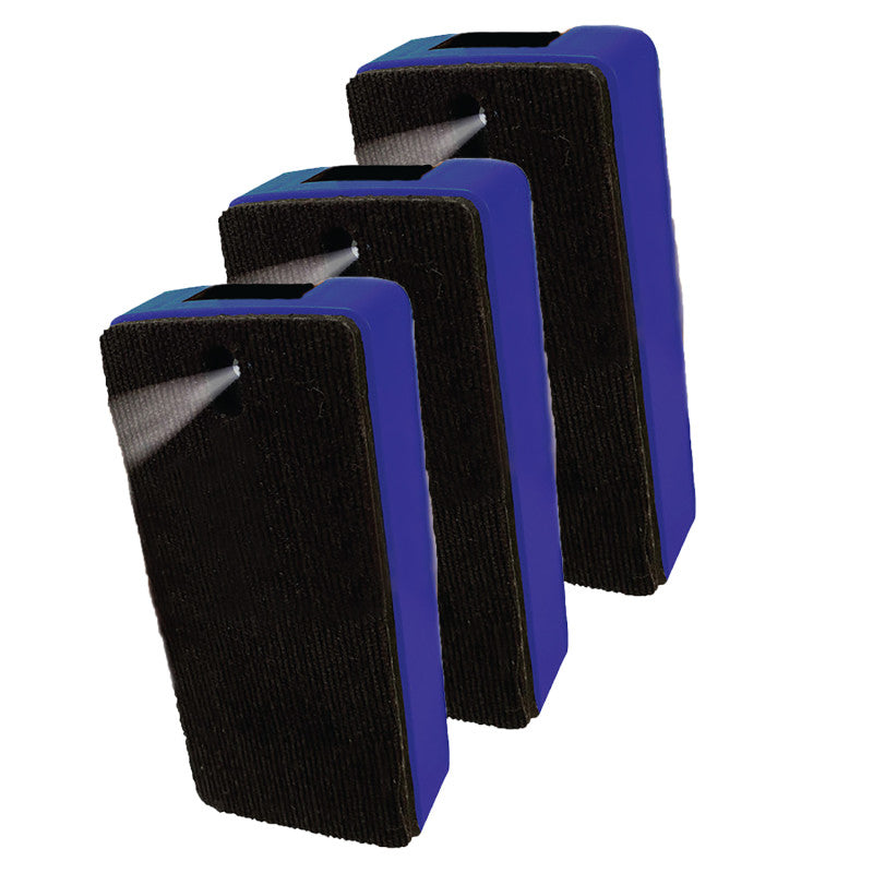 CHARLES LEONARD - Magnetic Whiteboard Spray Eraser with Liquid Cleaner, Refillable, Blue, Pack of 3
