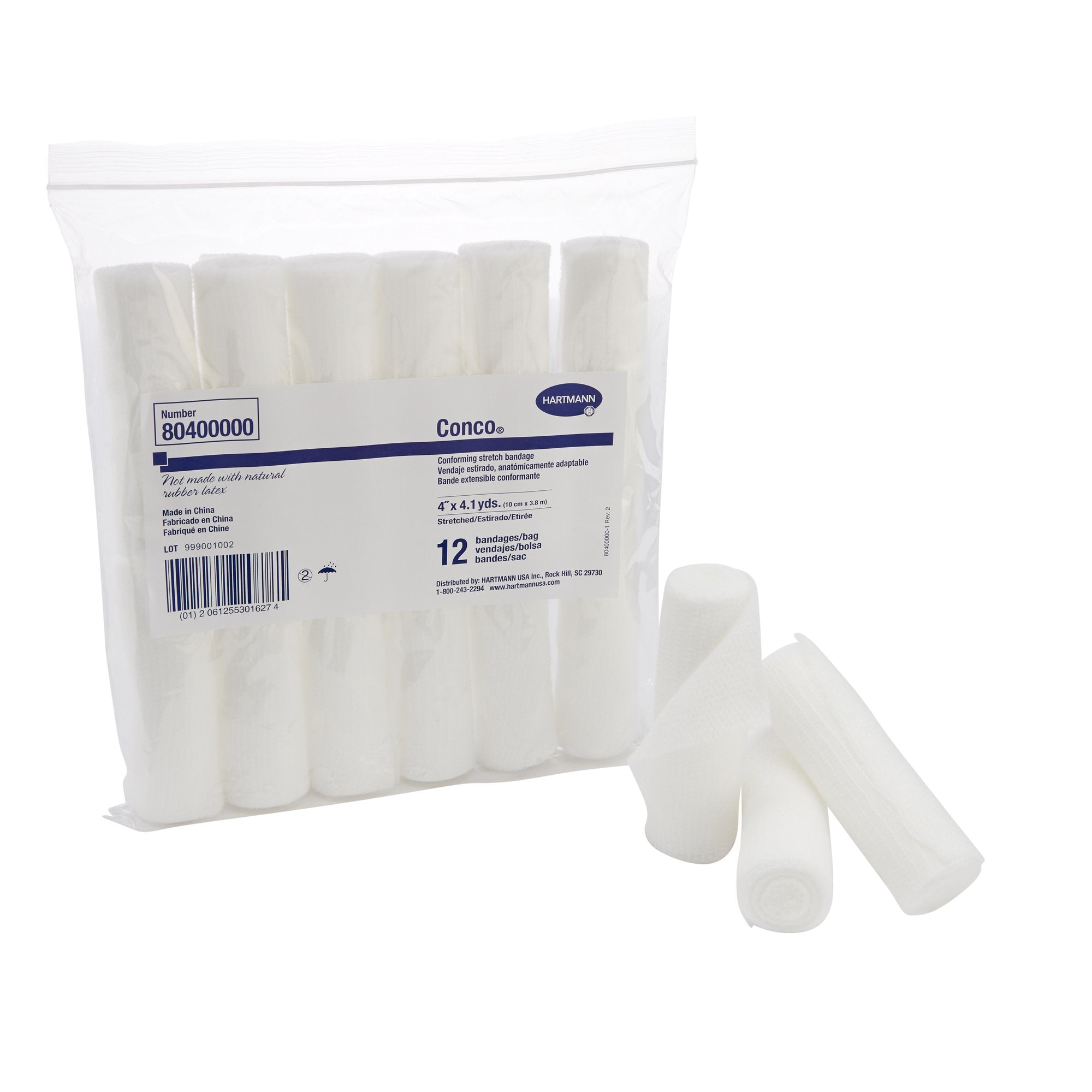 Hartmann - Conforming Bandage Conco® 4 Inch X 4-1/10 Yard 1-Ply NonSterile 12 per Pack [12/BX]