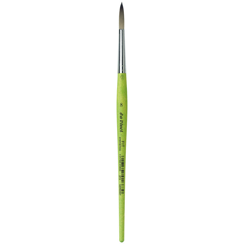 FIT Synthetics Student Brush, Synthetic, Acrylic & Tempera, Round, Series 373, Size 8