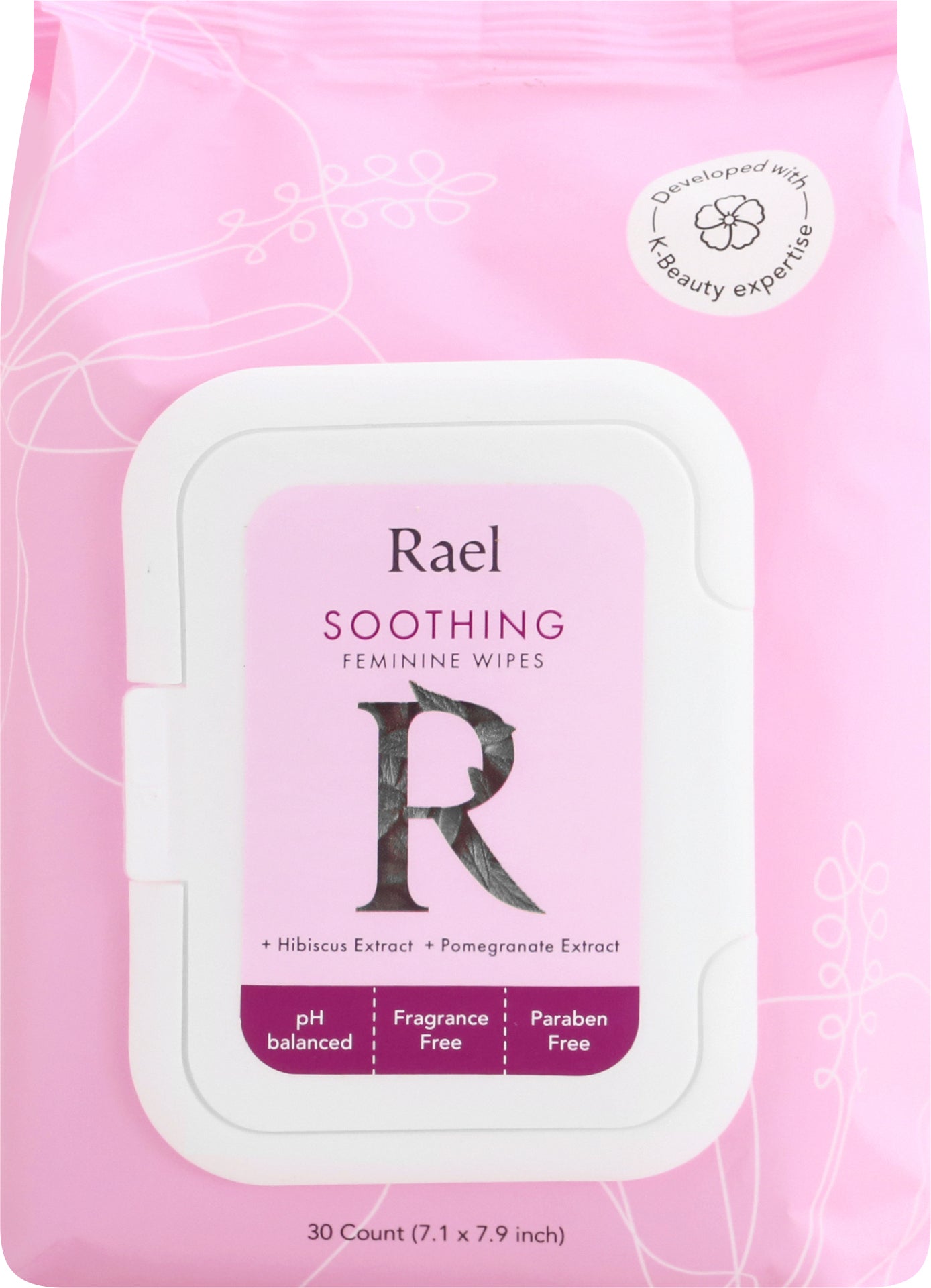 Rael Soothing Feminine Wipes 30 ea - Case of 4
