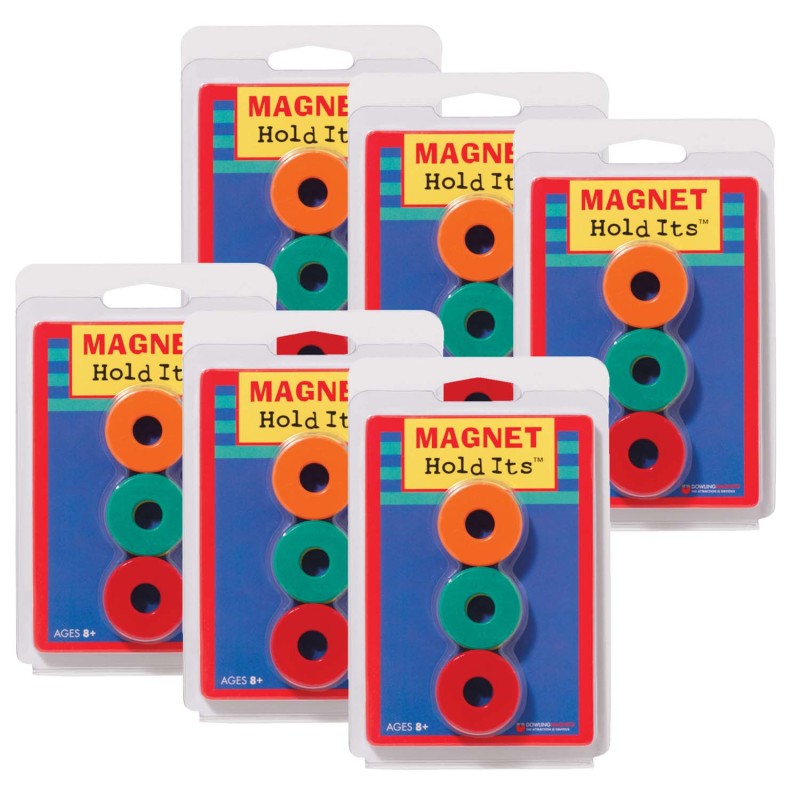 DOWLING MAGNETS - Ceramic Ring Magnets, 6 Per Pack, 6 Packs