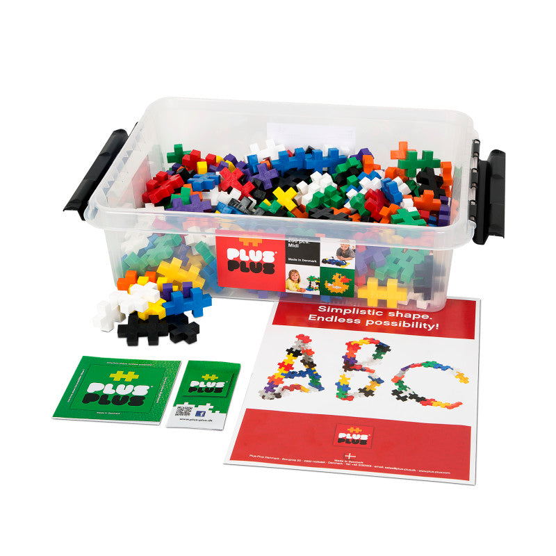 PLUS-PLUS - BIG Basic Mix in Tub, 200 Pieces