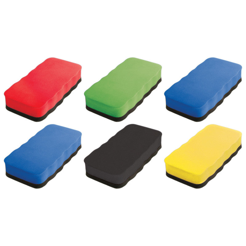 DOWLING MAGNETS - Magnetic Whiteboard Eraser, Pack of 6