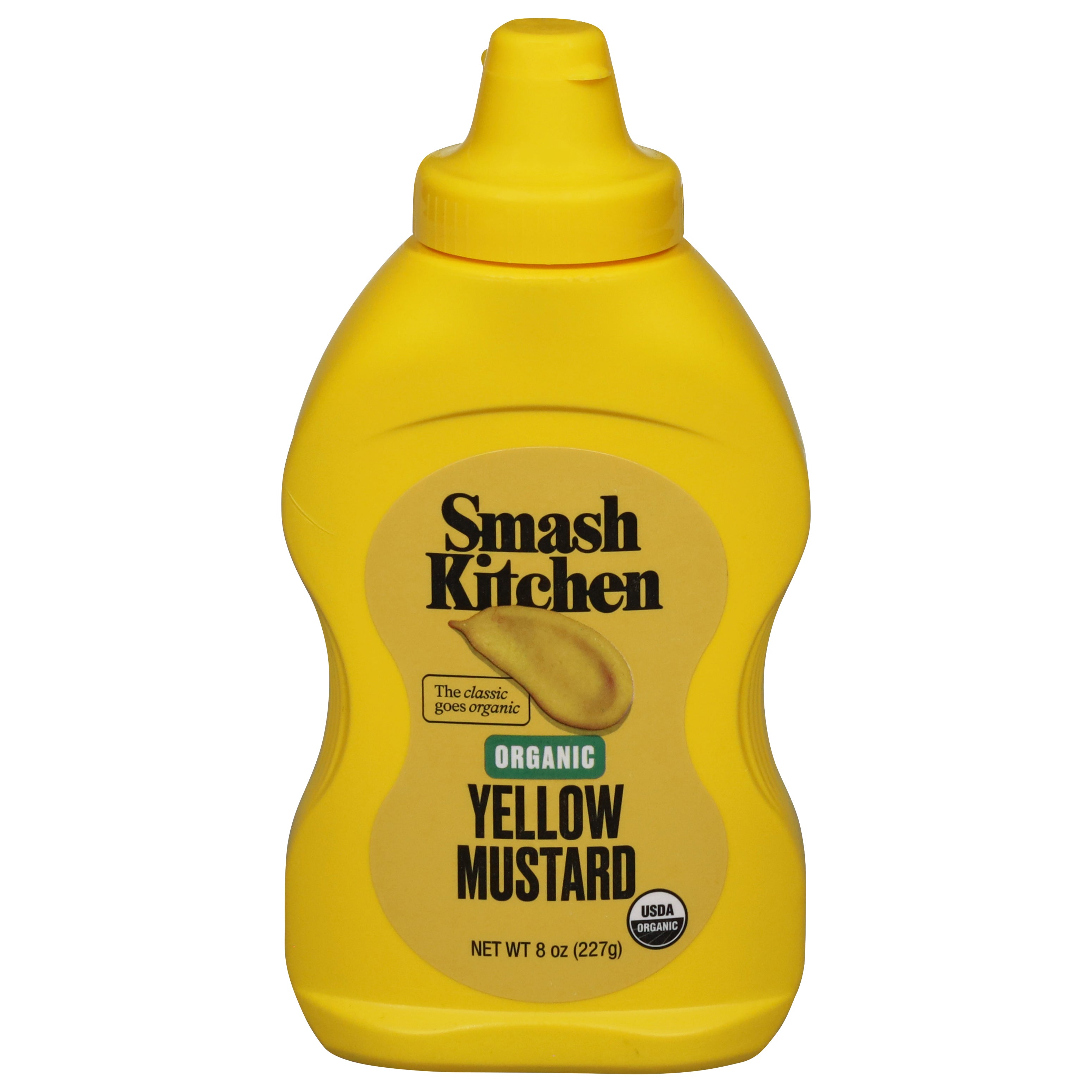 Smash Kitchen Organic Yellow Mustard 8 oz - Case of 12