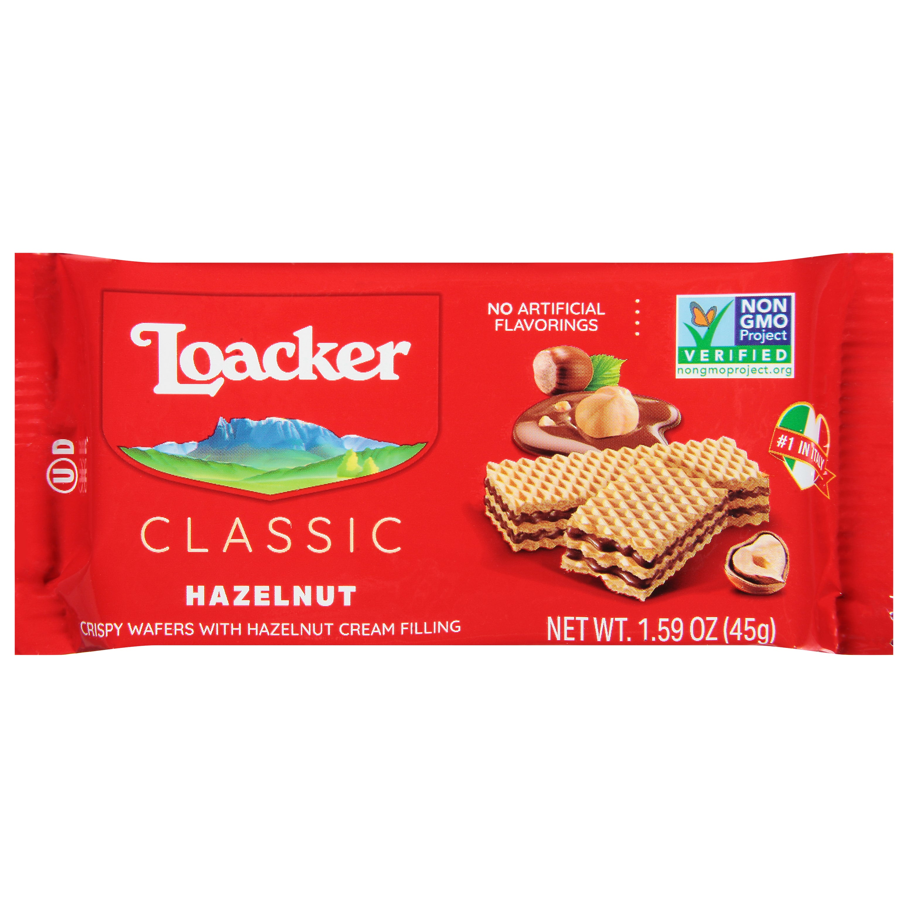 Loacker Classic Hazelnut Wafer 1.59 oz - Case of 12