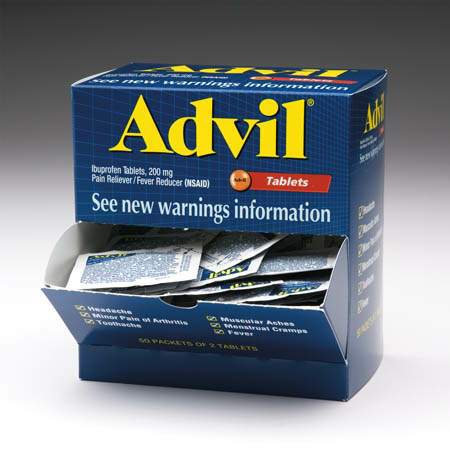 Glaxo Consumer Products - Pain Relief Advil® 200 mg Strength Ibuprofen Tablet 100 per Bottle [1/BT] (498680_BT)