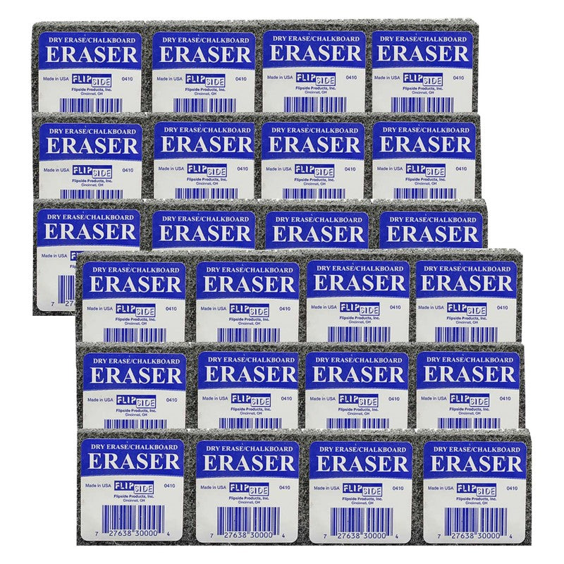 FLIPSIDE PRODUCTS - Student Eraser, 2" Width, 2" Length, 12 Per Pack, 2 Packs