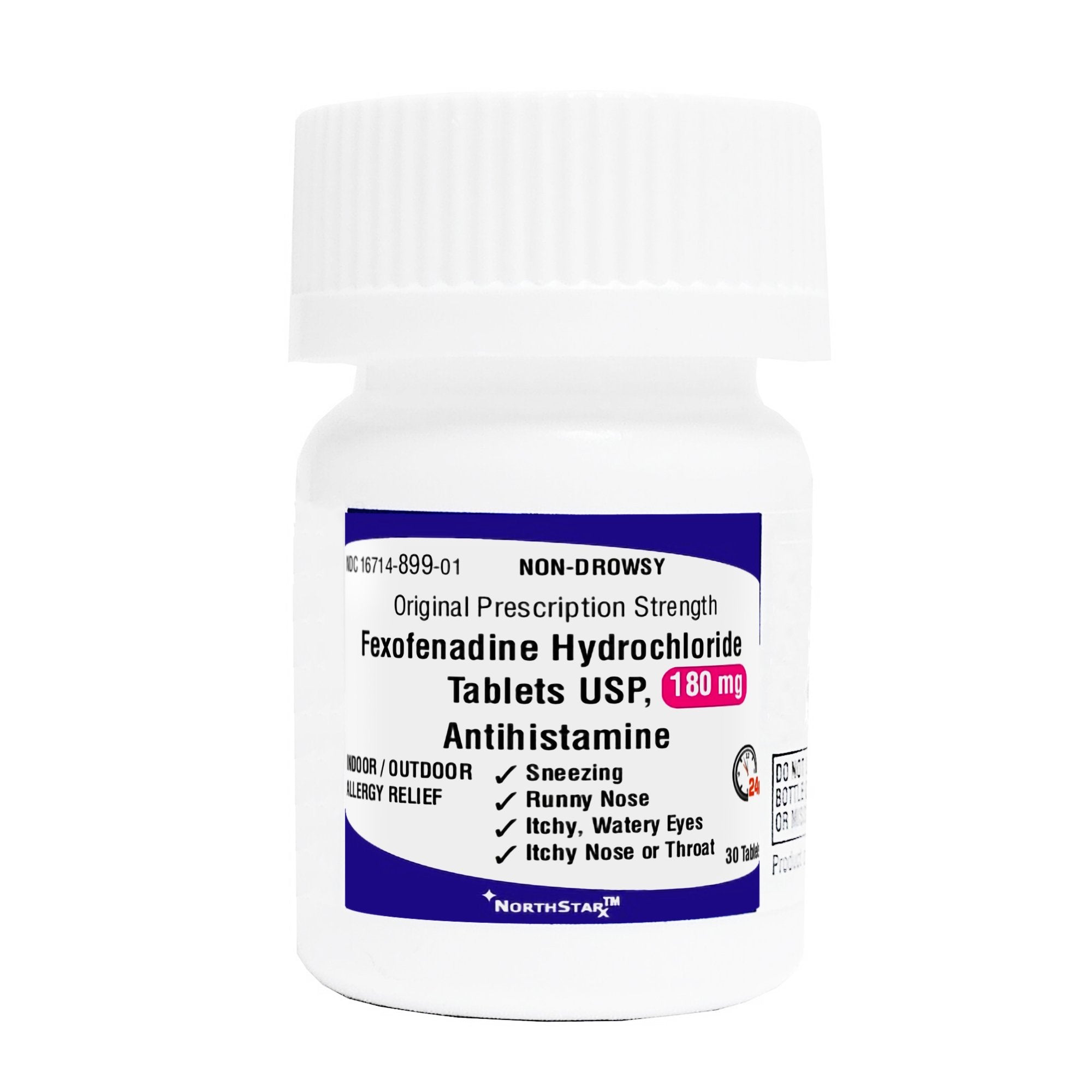 NorthStar Rx - Allergy Relief NorthStar 180 mg Strength Tablet 30 per Bottle [1/BT]