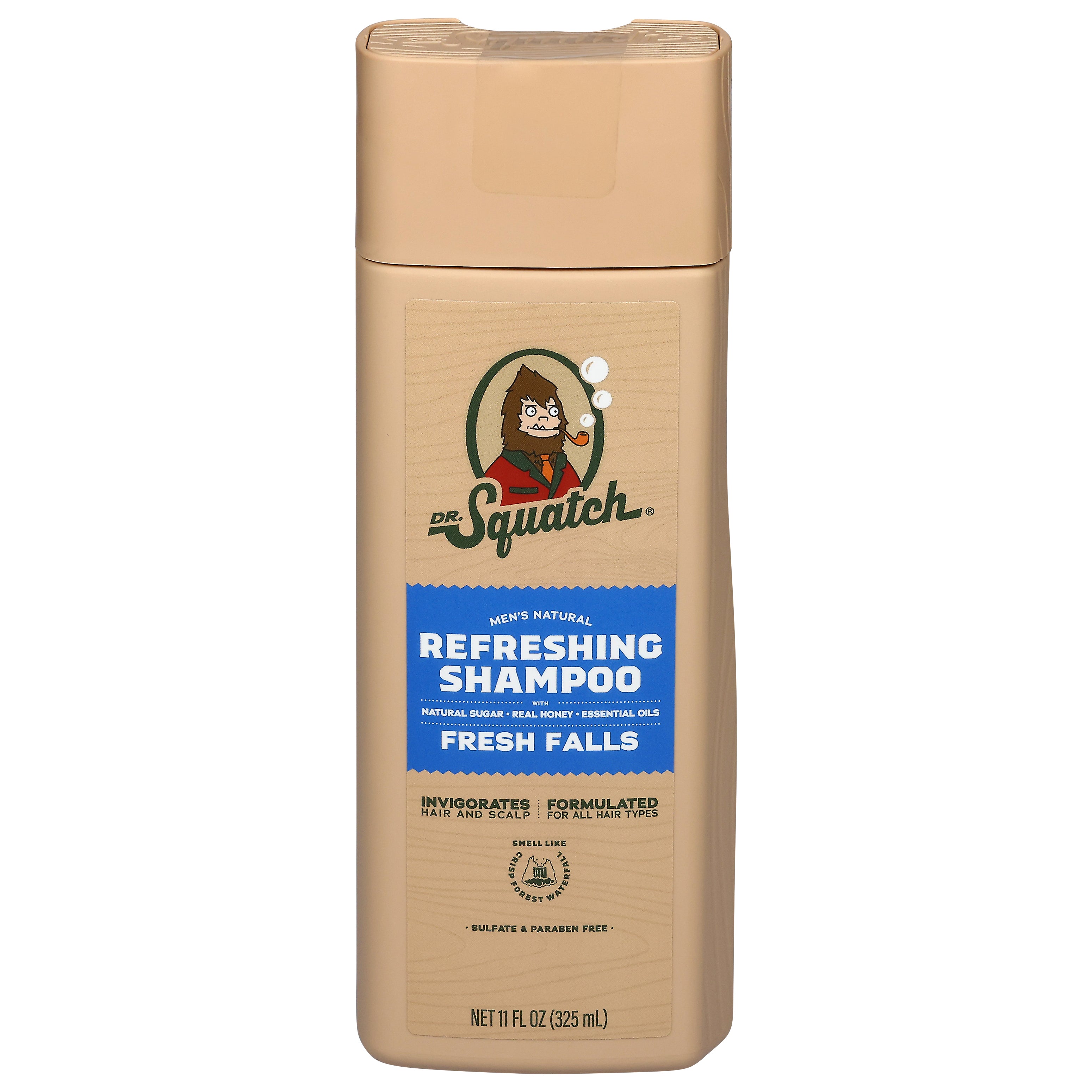 Dr. Squatch Men's Natural Refreshing Fresh Falls Shampoo 11 fl oz - Case of 1