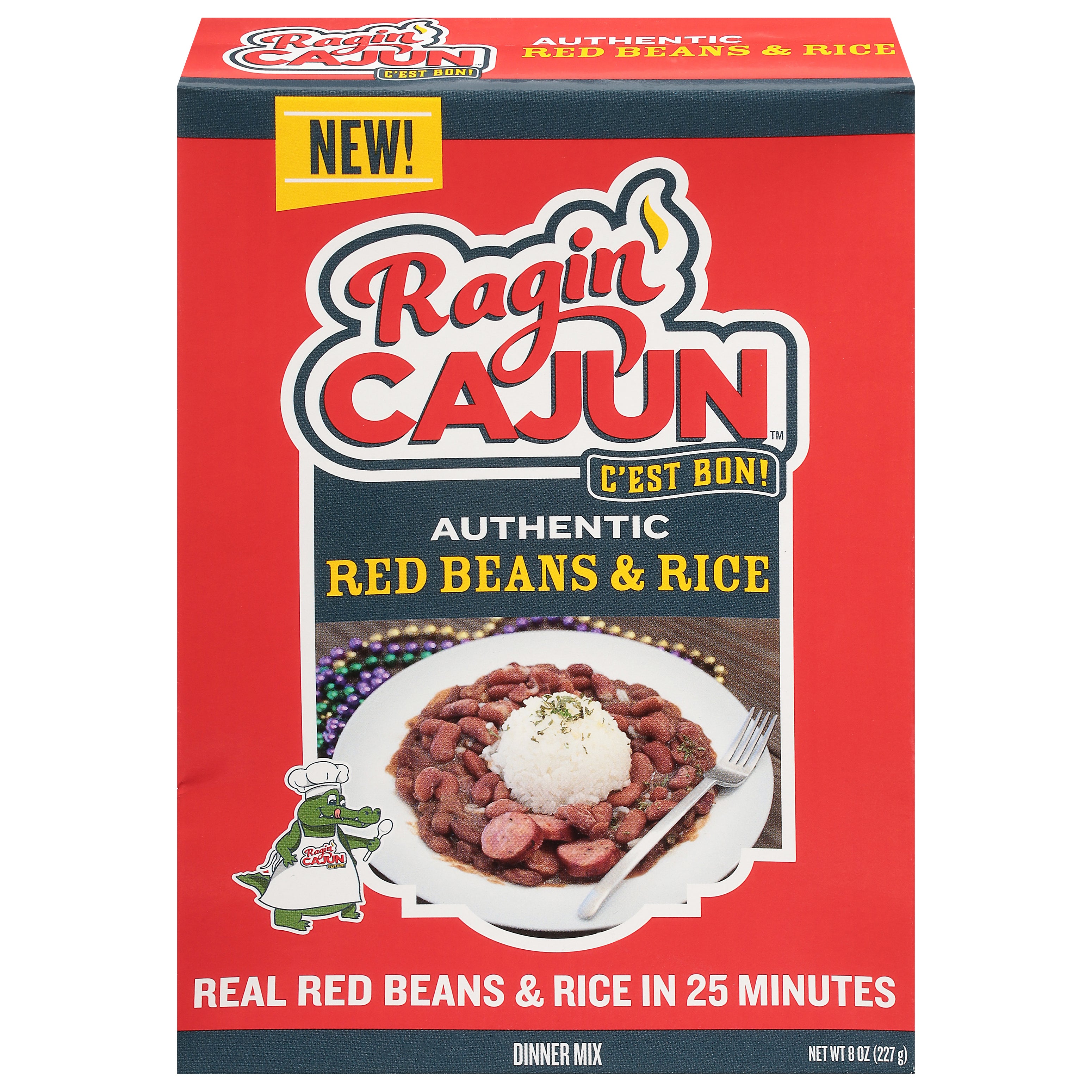 Ragin' Cajun Authentic Red Beans & Rice Dinner Mix 8 oz - Case of 6