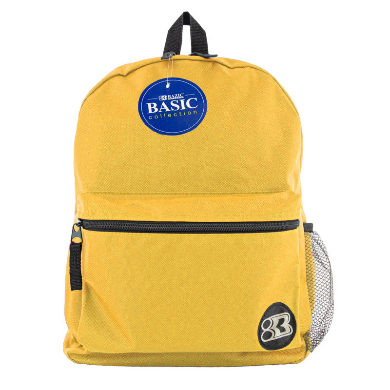 16" Basic Backpack, Mustard