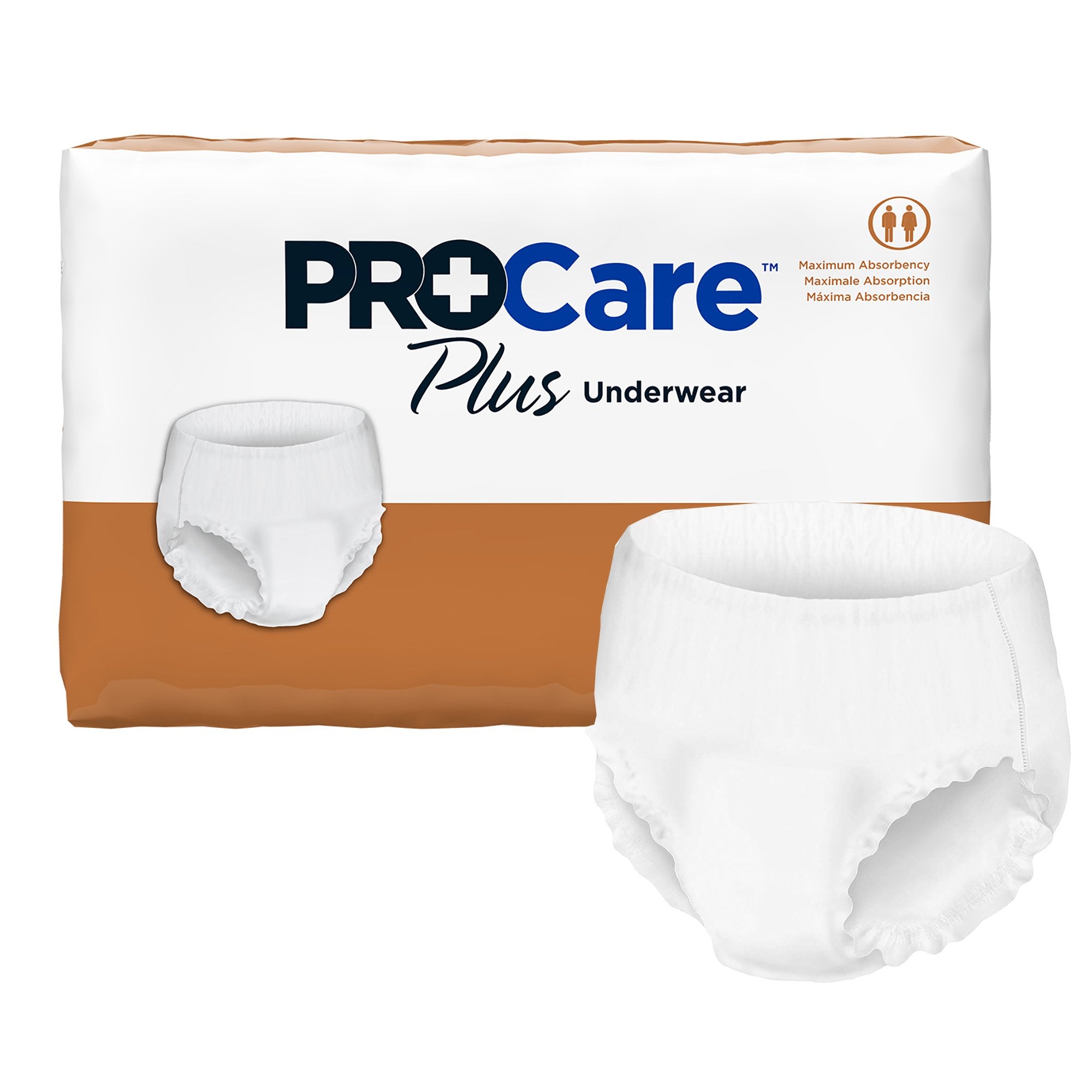 First Quality - Unisex Adult Absorbent Underwear ProCare™ Plus Pull On with Tear Away Seams X-Large Disposable Moderate Absorbency [100/CS]