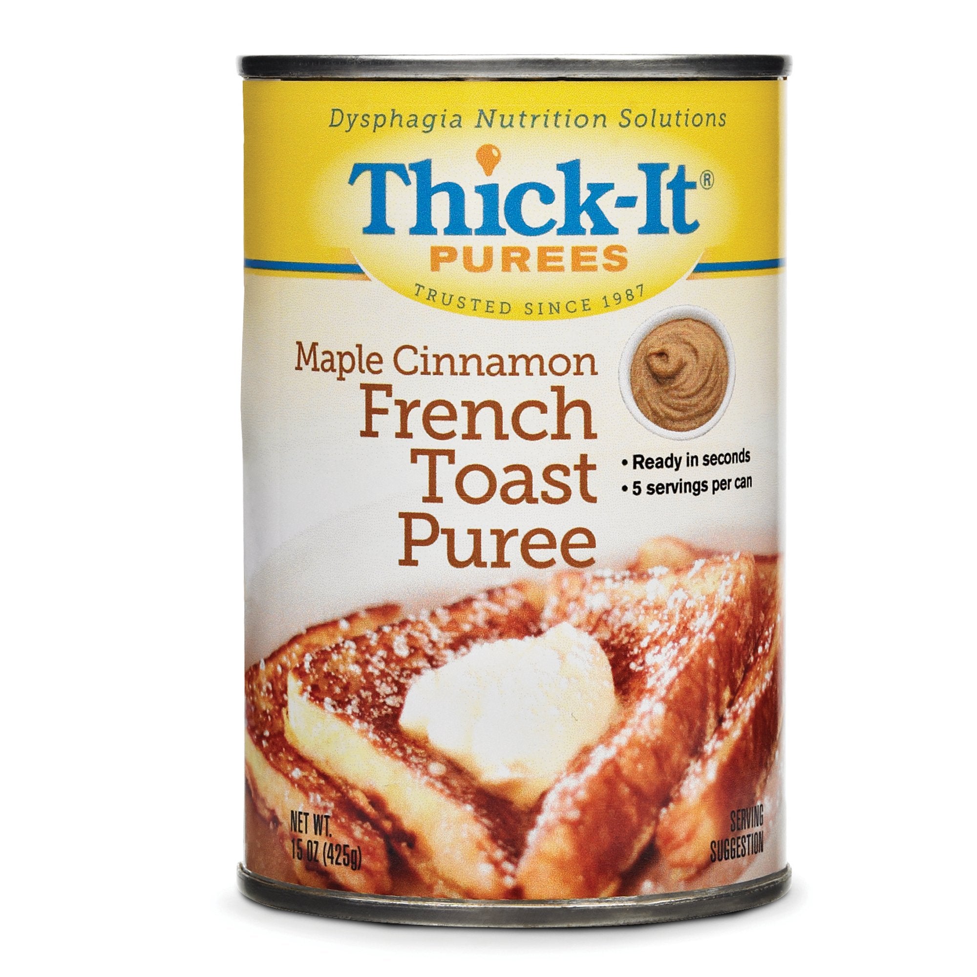 Kent Precision Foods - Thickened Food Thick-It® 15 oz. Can Maple Cinnamon French Toast Flavor Puree IDDSI Level 4 Extremely Thick/Pureed [12/CS]