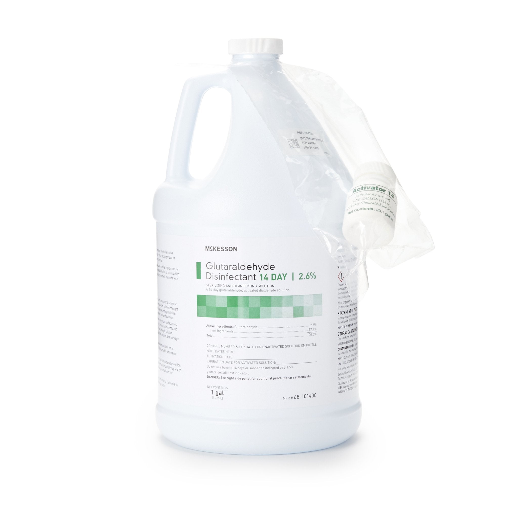 McKesson Brand - Glutaraldehyde High-Level Disinfectant McKesson 14 Day Activation Required Liquid 1 gal. Jug Reusable [4/CS]