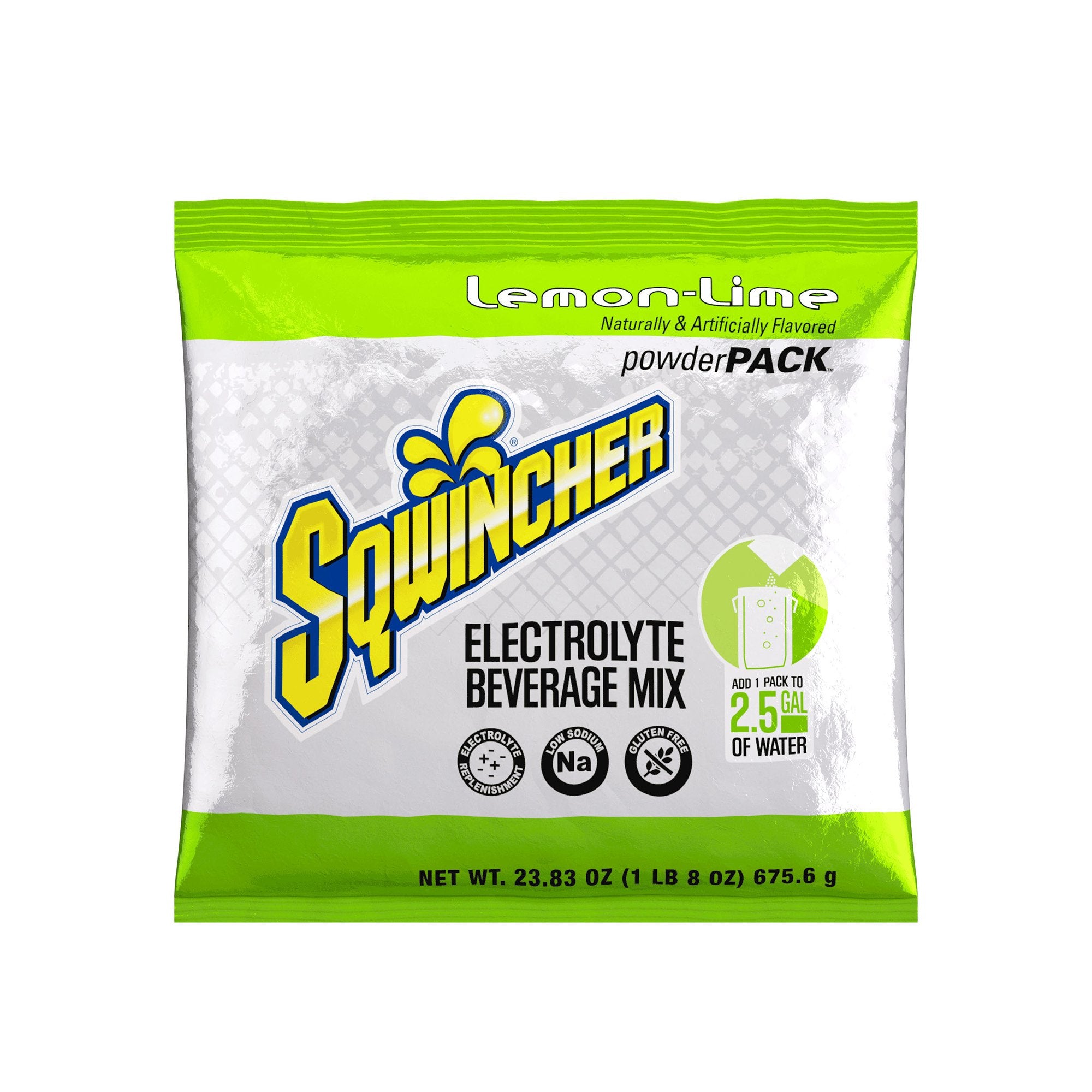 Kent Precision Foods - Oral Electrolyte Solution Sqwincher® Powder Pack® Lemon-Lime Flavor 23.83 oz. Electrolyte [32/CS]