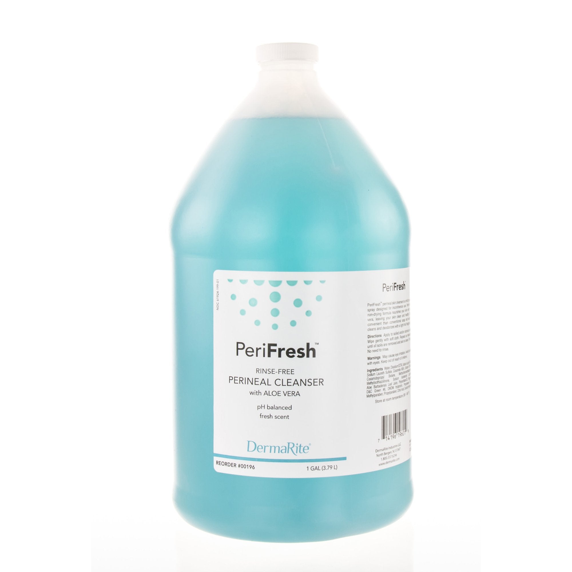 DermaRite Industries - Rinse-Free Perineal Wash PeriFresh® Liquid 1 gal. Jug Scented [4/CS]