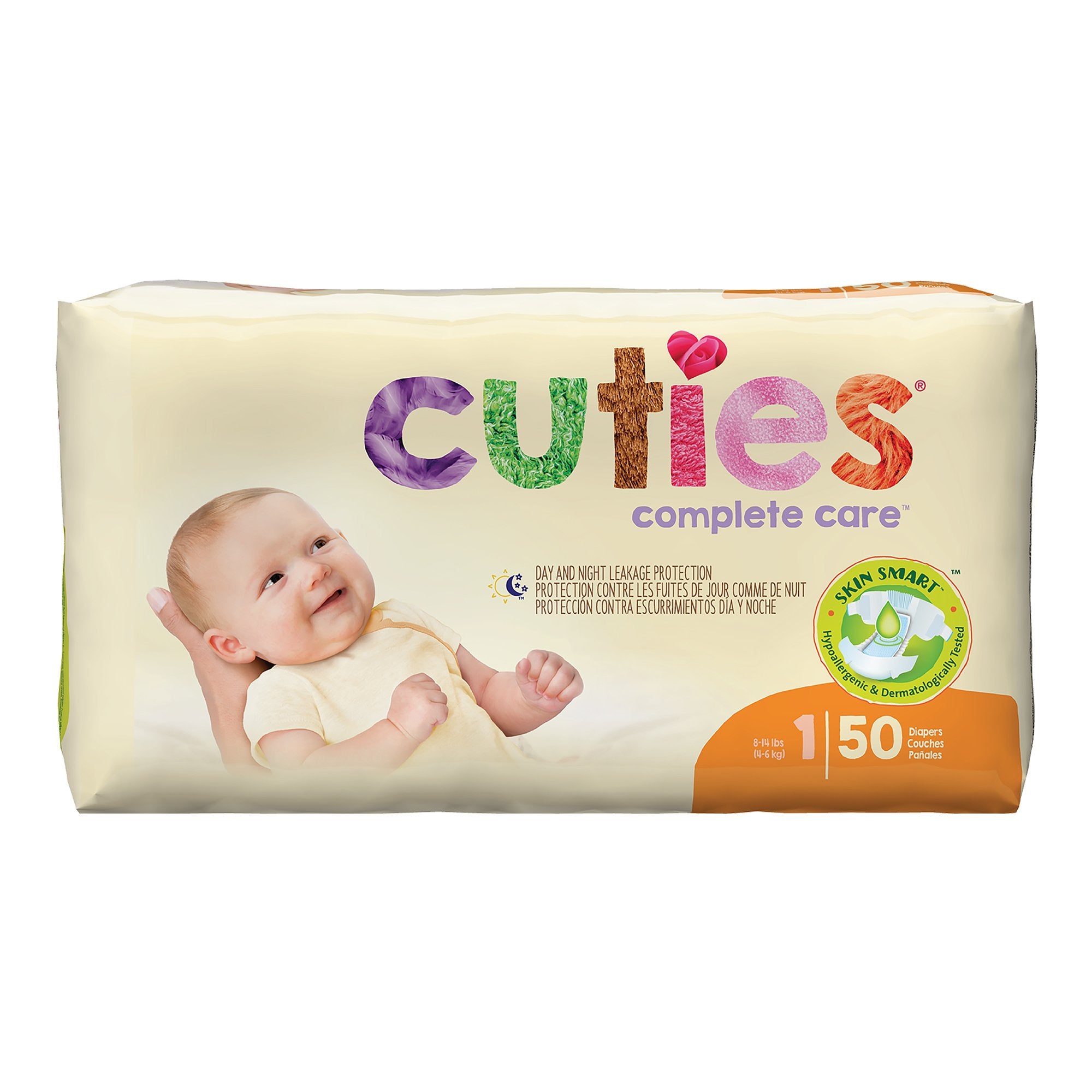 First Quality - Unisex Baby Diaper Cuties® Complete Care Size 1 Disposable Heavy Absorbency [4/CS]