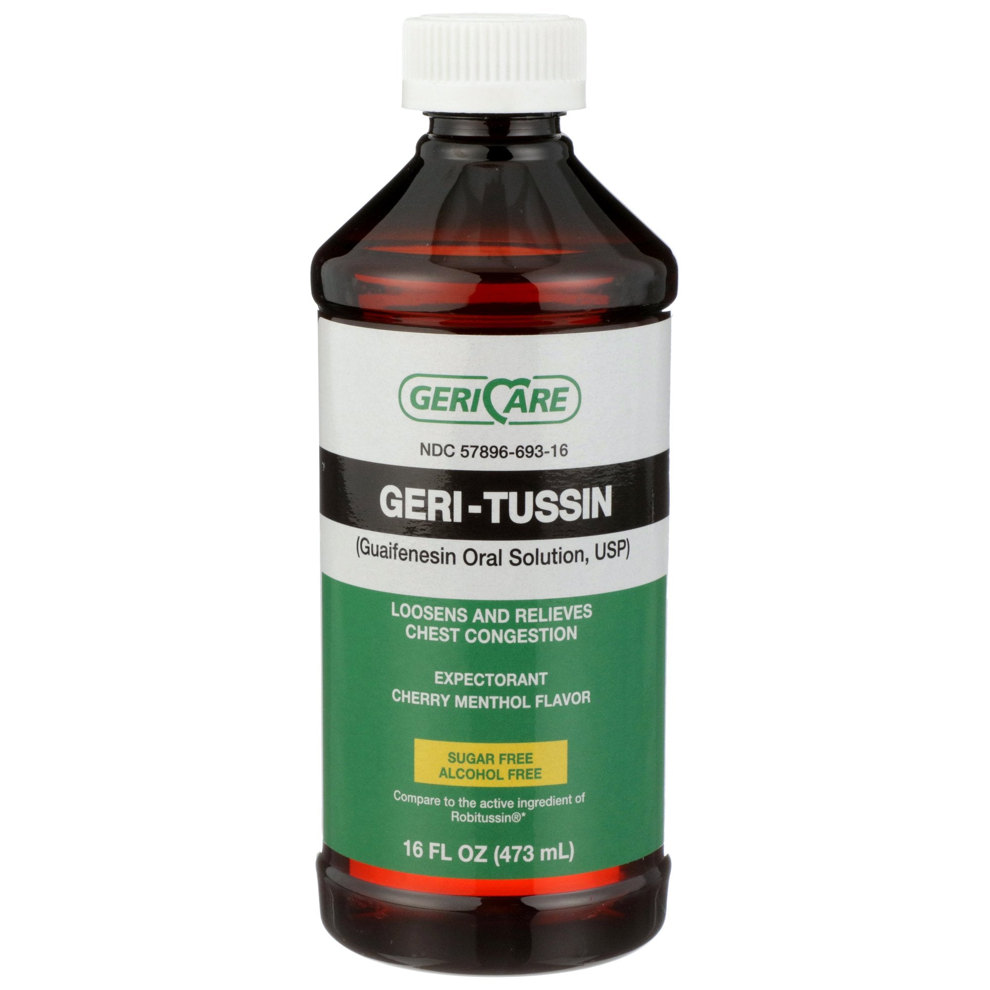 Geri-Care - Cold and Cough Relief Geri-Care® 100 mg / 5 mL Strength Liquid 16 oz. [12/CS]