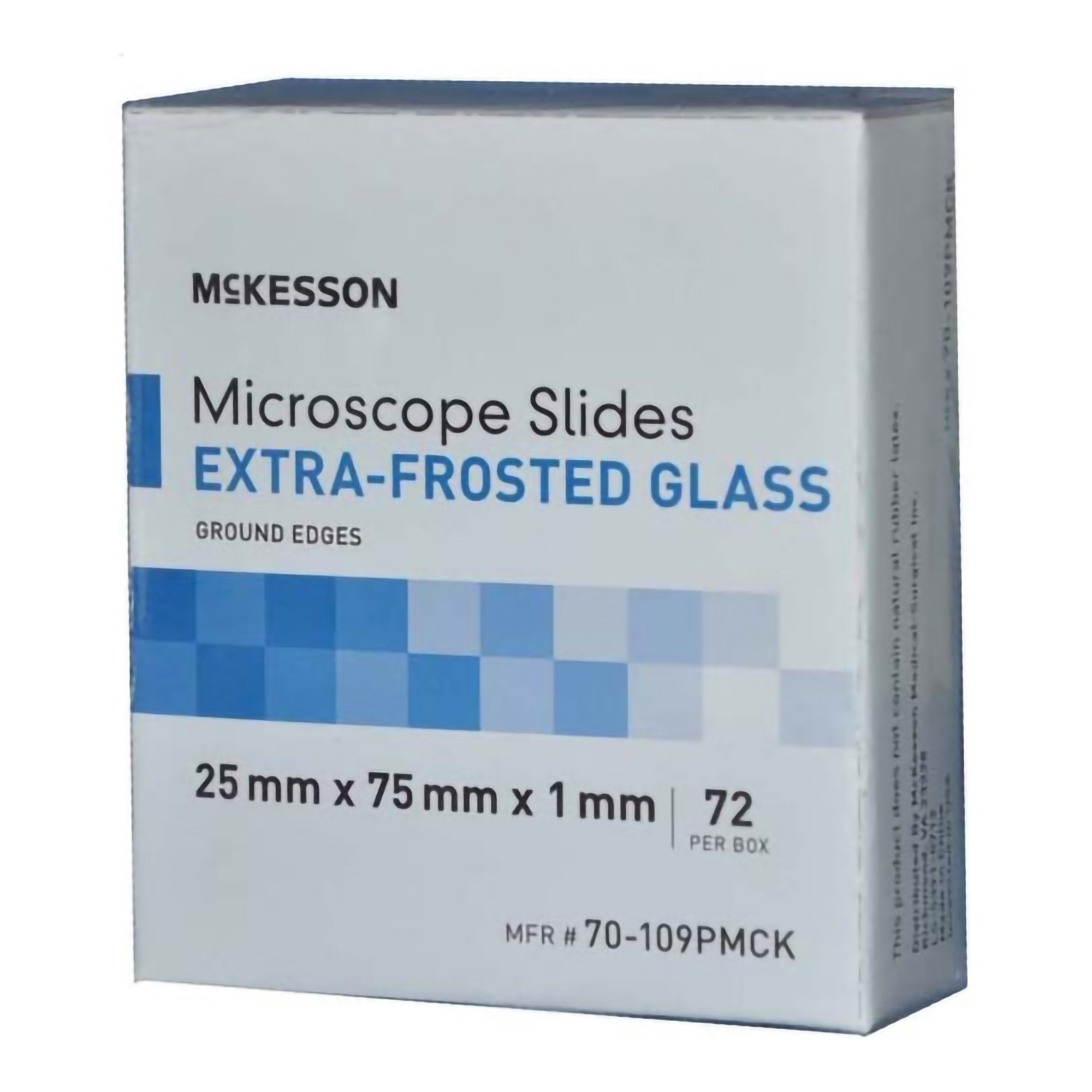 McKesson Brand - Microscope Slide McKesson 25 X 75 X 1 mm Extra-Frosted End [1440/CS]