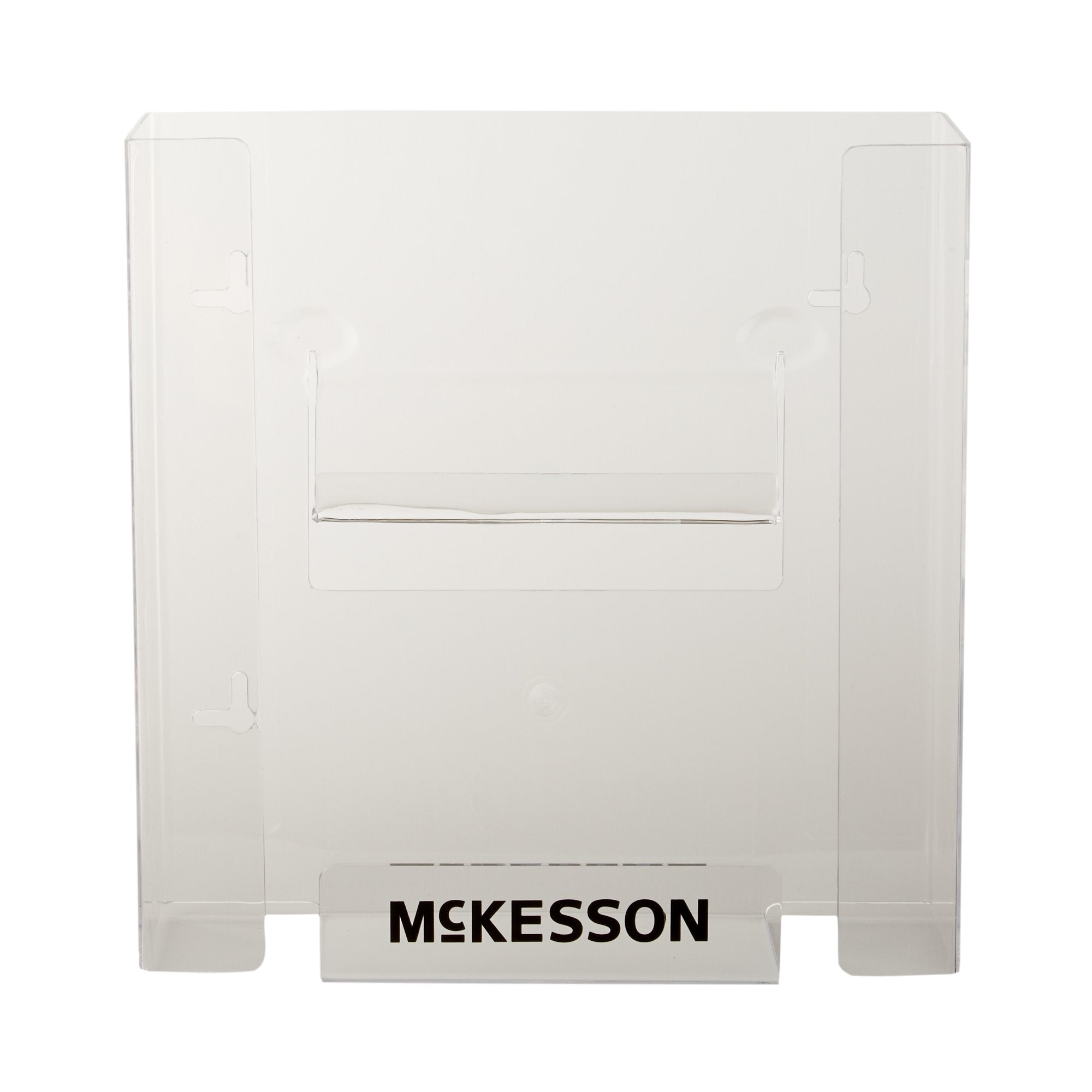 McKesson Brand - Glove Box Holder McKesson Horizontal or Vertical Mounted 2-Box Capacity Clear 4 X 10 X 10-3/4 Inch Plastic [10/CS]