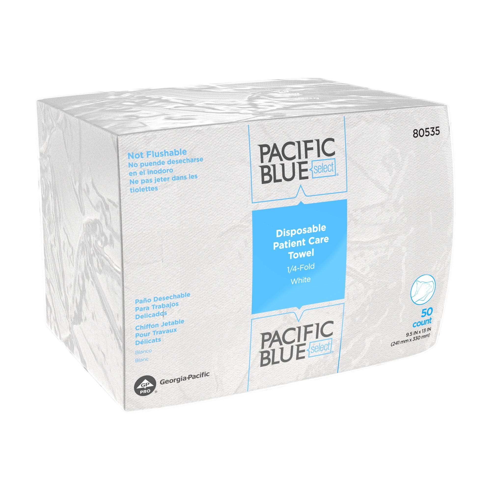 Georgia Pacific - Washcloth Pacific Blue Select® 9-1/2 X 13 Inch White Disposable [1000/CS]