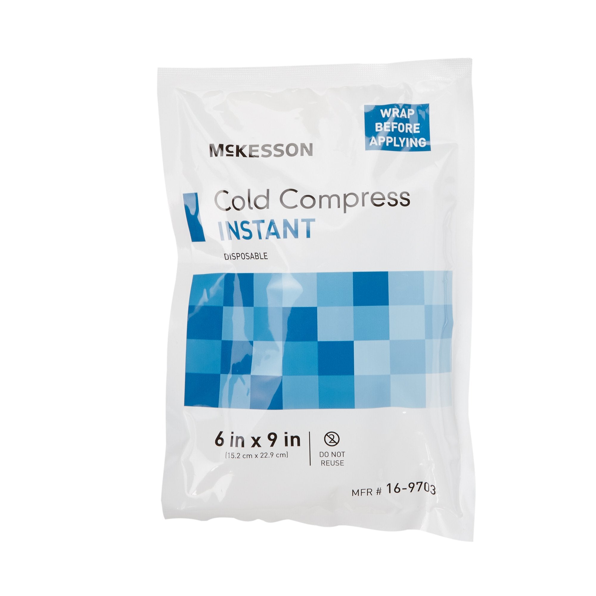 McKesson Brand - Instant Cold Pack McKesson General Purpose 6 X 9 Inch Plastic / Calcium Ammonium Nitrate / Water Disposable [24/CS]