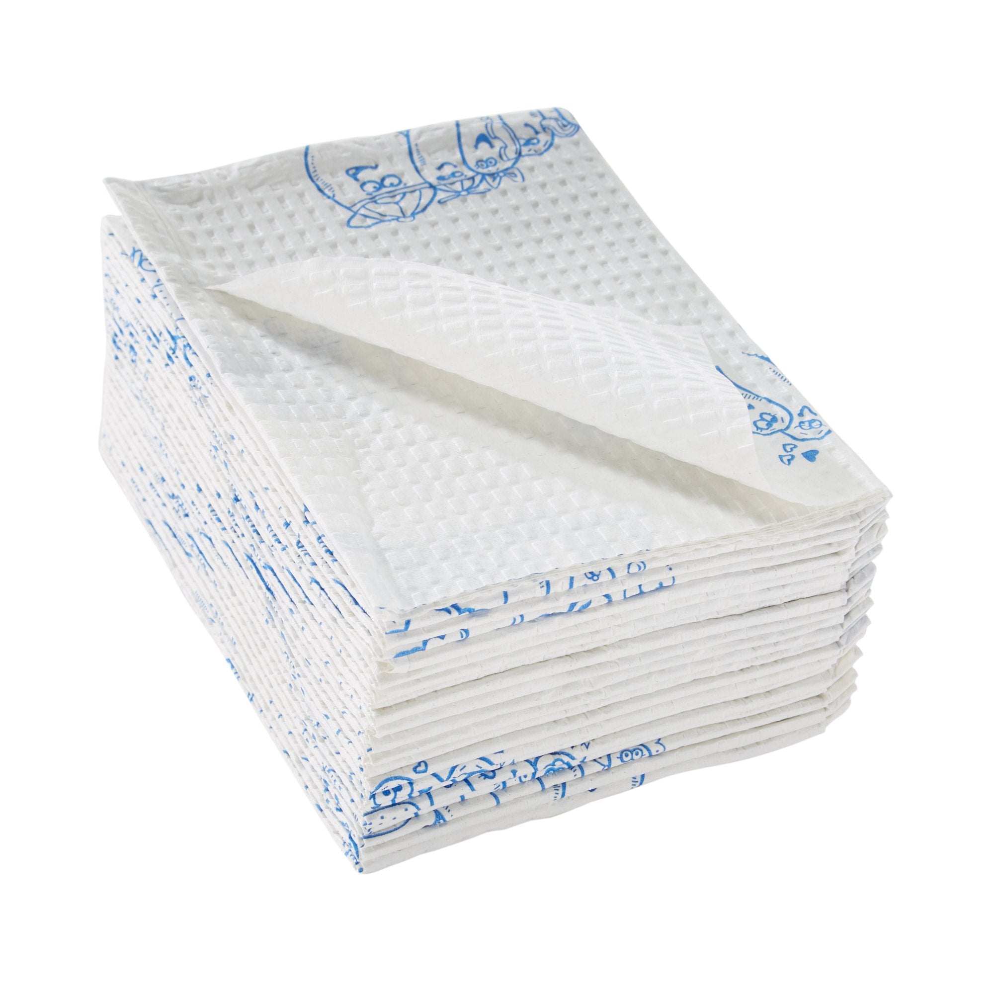 McKesson Brand - Procedure Towel McKesson 13 W X 18 L Inch White / Blue Cartoon Toes NonSterile [500/CS] (1069101_CS)