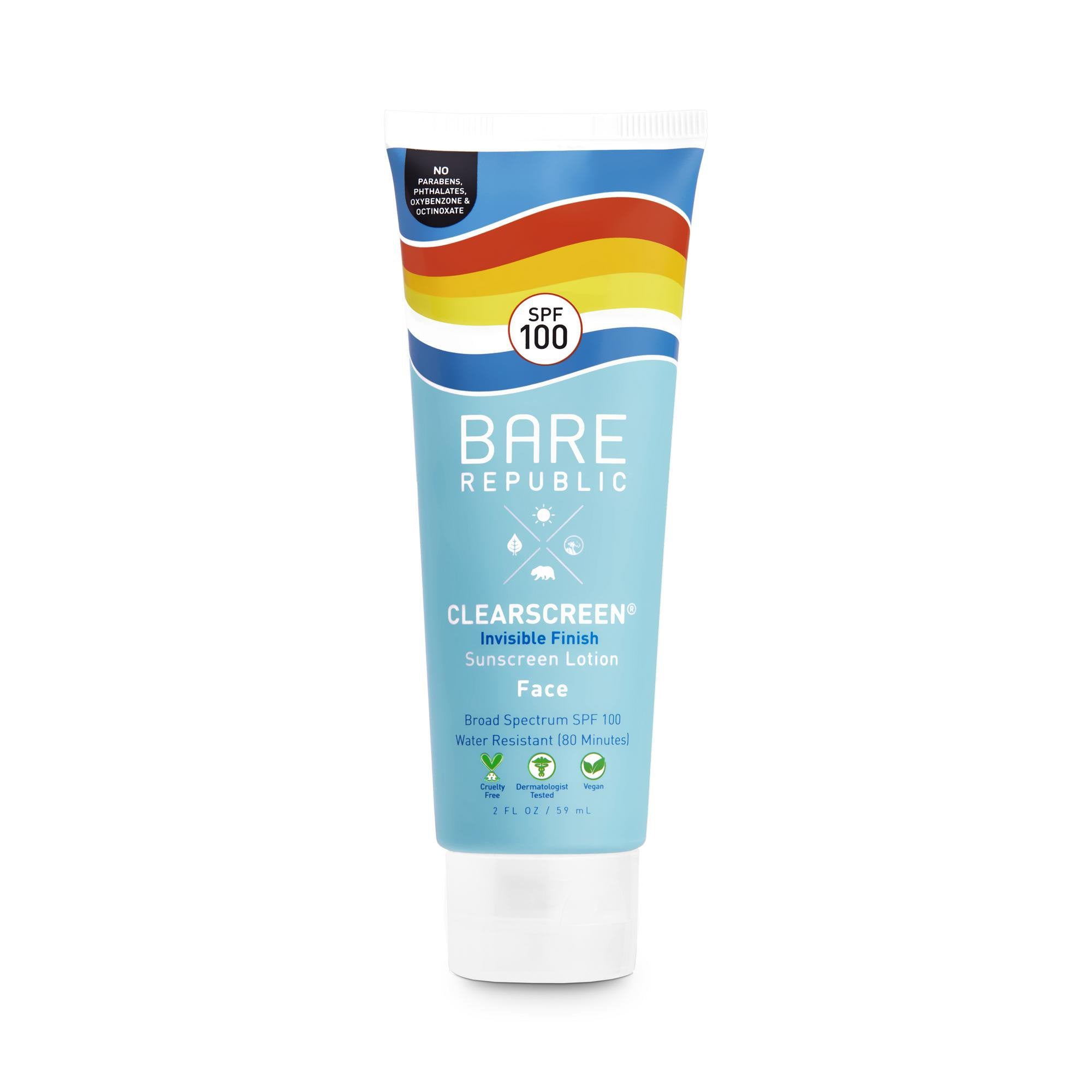 COOLA LLC - Sunscreen BARE Republic® Clearscreen® Face SPF 100 Lotion 2 oz. Tube [12/CS]