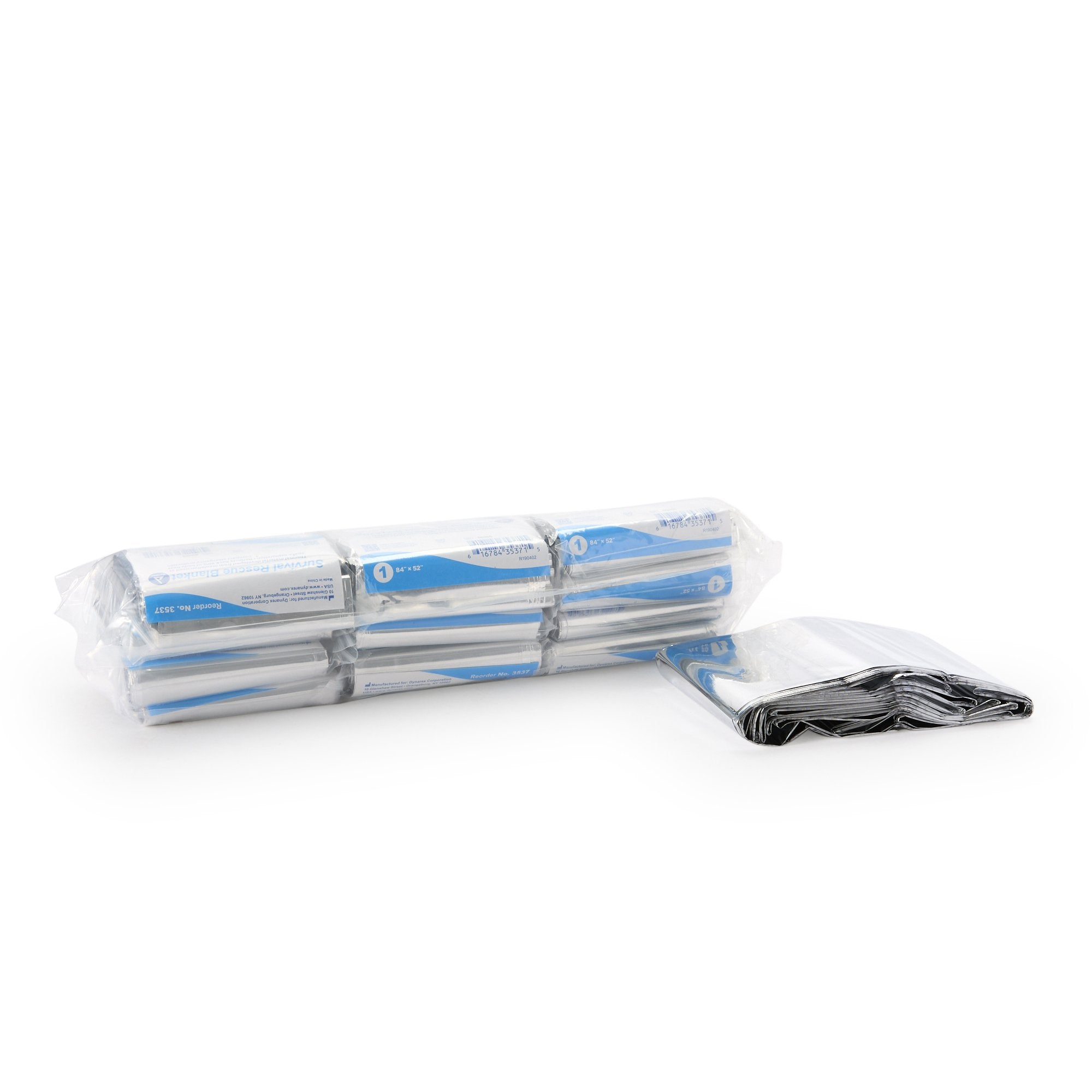 Dynarex - Rescue Blanket 52 W X 84 L Inch Mylar / Aluminum [120/CS]