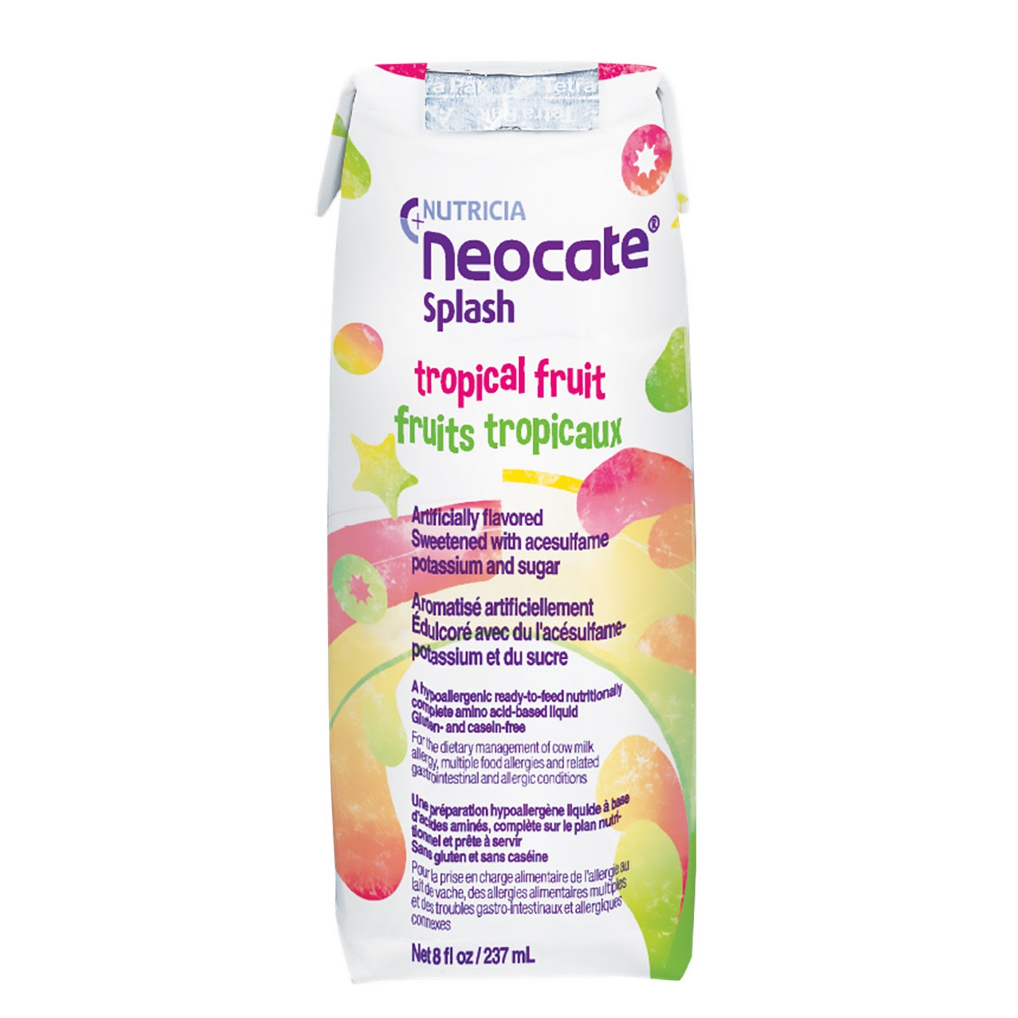 Nutricia North America - Pediatric Oral Supplement Neocate® Splash Tropical Fruit Flavor 8 oz. Carton Liquid Amino Acid Food Allergies [27/CS]