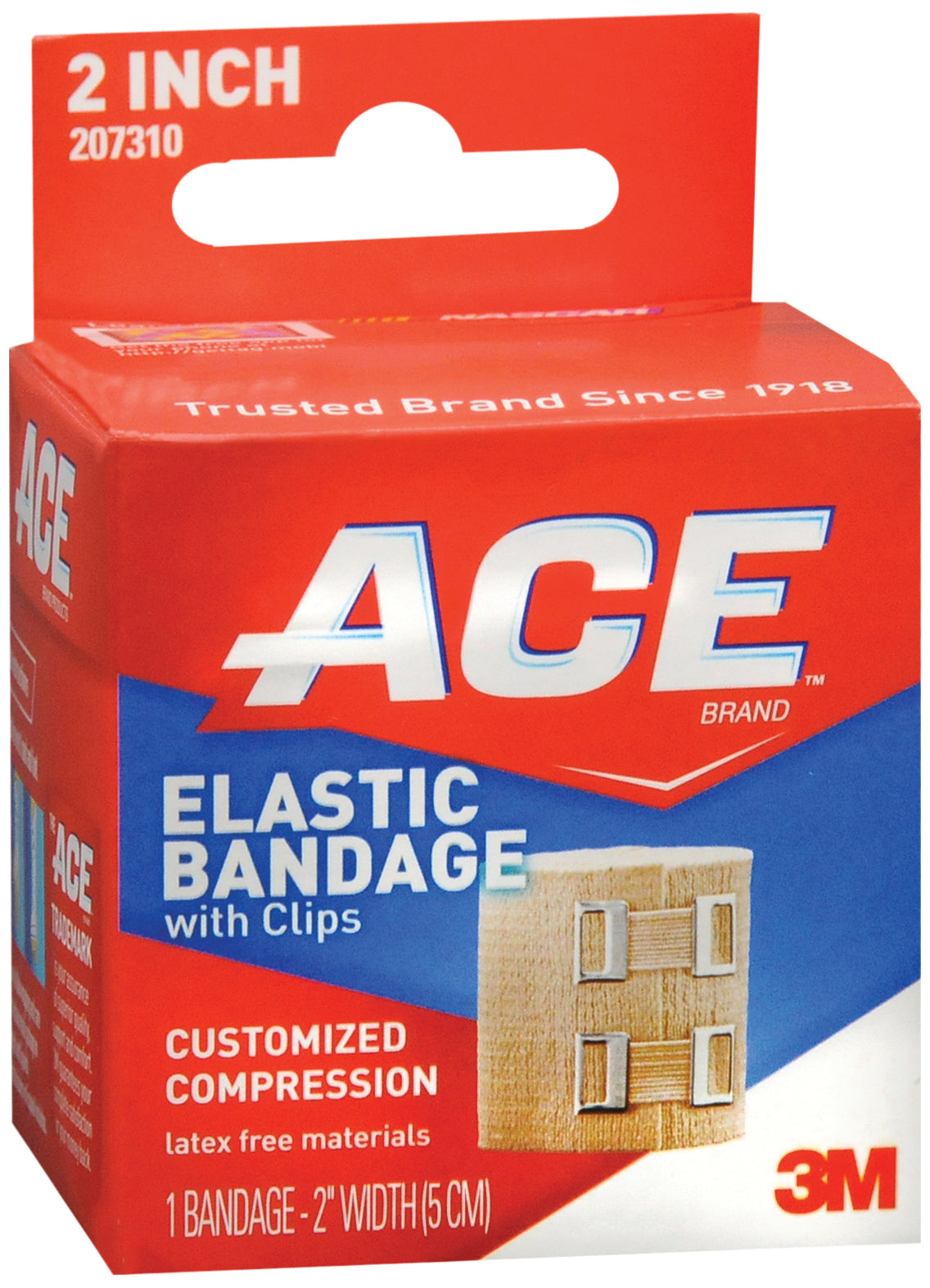 3M Company - Elastic Bandage 3M™ ACE™ 2 Inch Width Clip Detached Closure Tan NonSterile Standard Compression [72/CS]