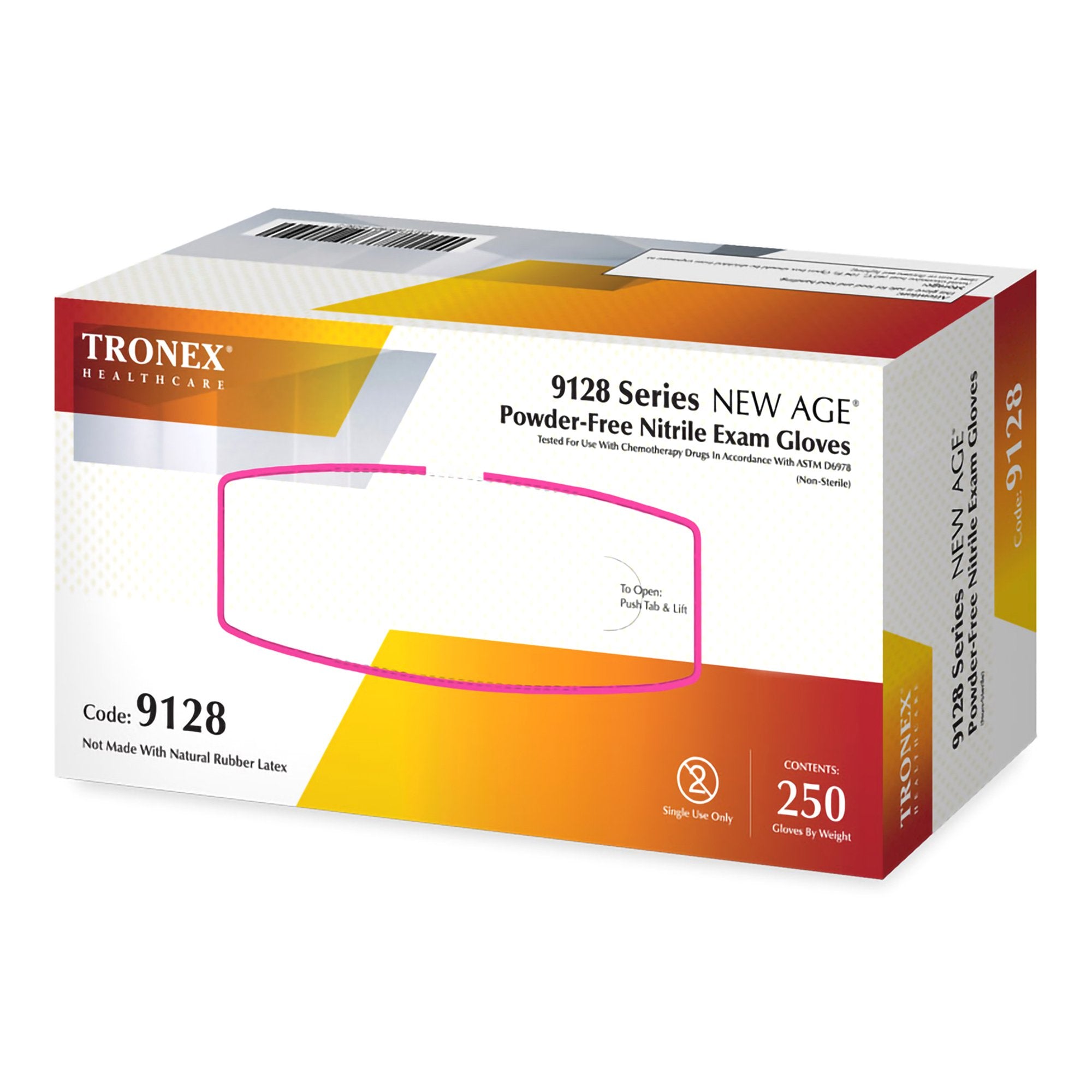 Tronex Healthcare Industries - Exam Glove NEW AGE® 9128 Series Large NonSterile Nitrile Standard Cuff Length Textured Fingertips Violet Blue Chemo Tested / Fentanyl Tested [2500/CS]