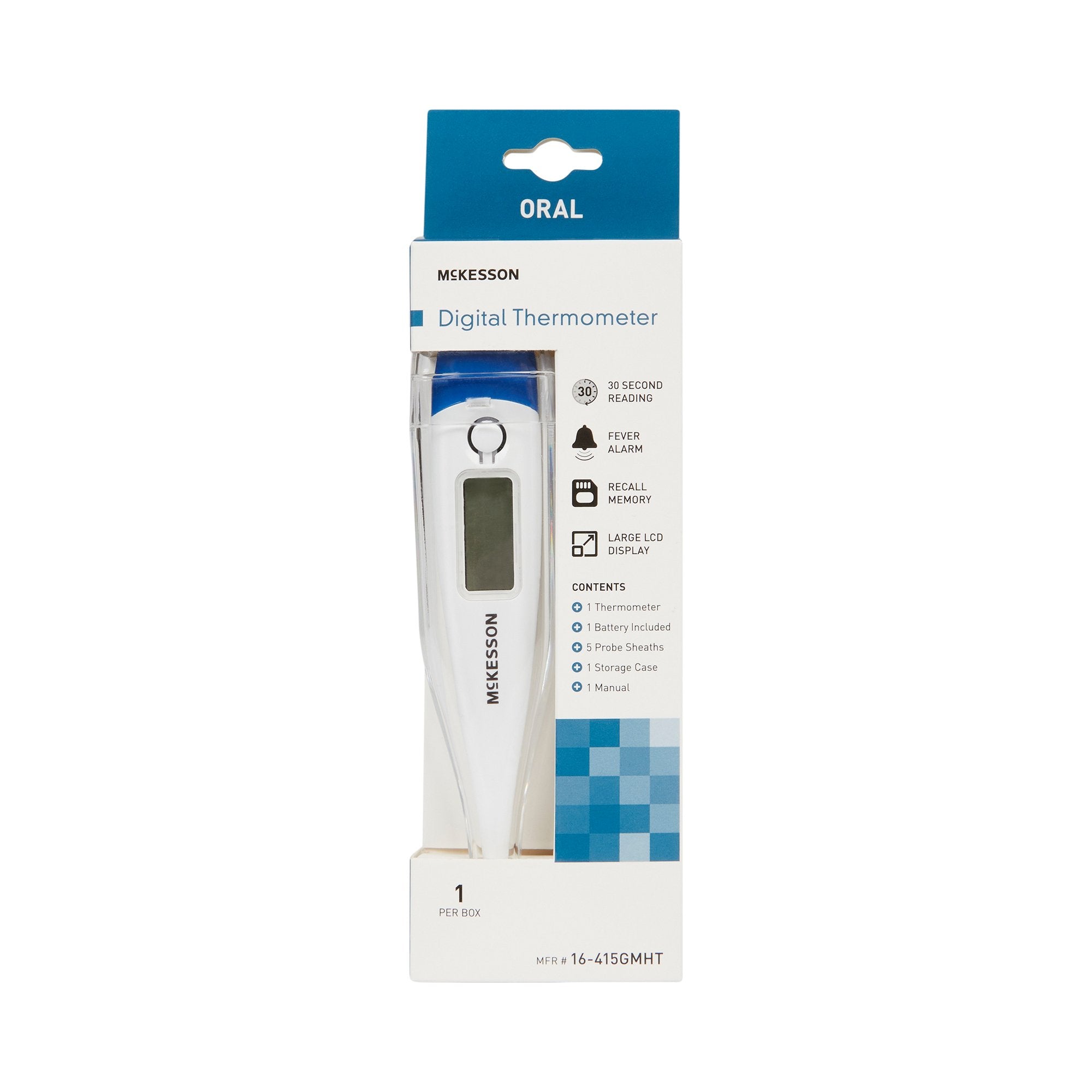 McKesson Brand - Digital Stick Thermometer McKesson Oral Probe Handheld [20/CS]