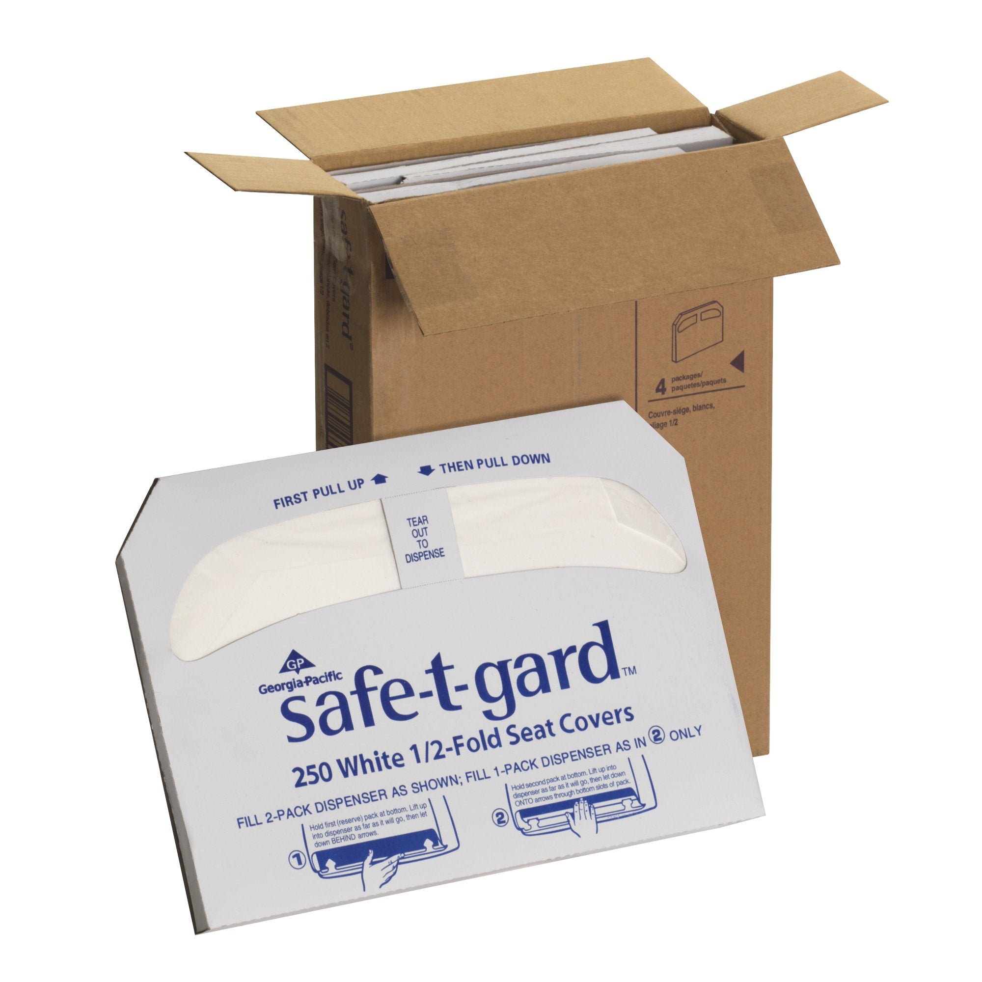 Georgia Pacific - Toilet Seat Cover Safe-T-Gard™ Half Fold 16.8 X 14.3 Inch [1000/CS]