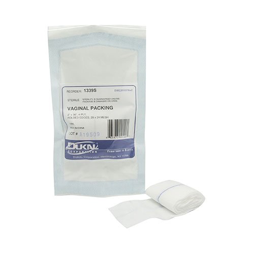 Dukal - Vaginal Packing Non-impregnated 2 Inch X 1 Yard Sterile [100/CS]