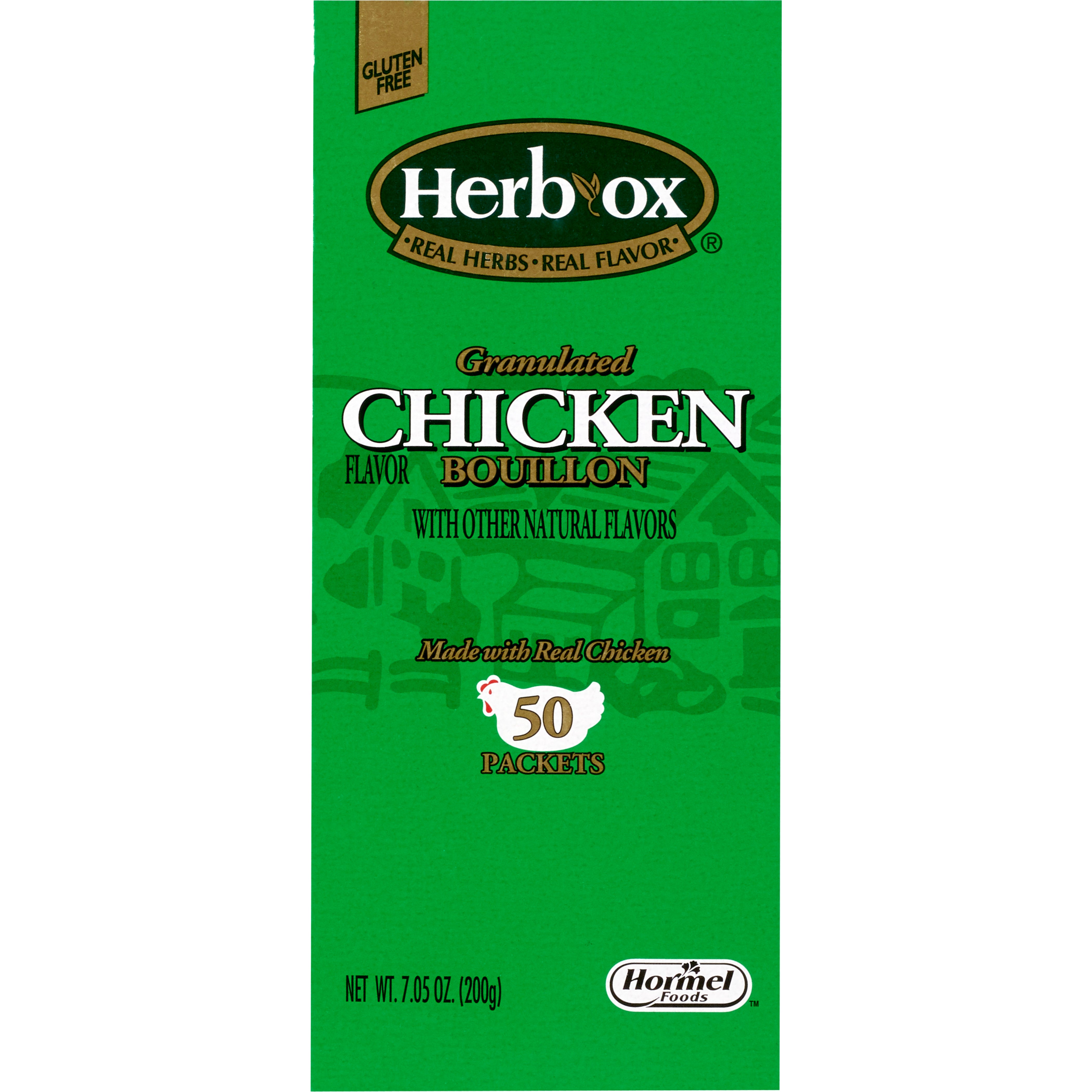 Hormel Food Sales - Instant Broth Herb-Ox® Chicken Flavor Liquid 7.5 oz. Individual Packet [300/CS]