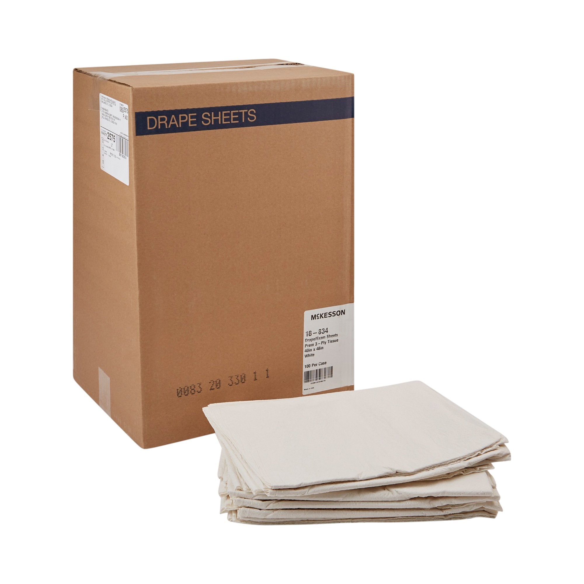 McKesson Brand - General Purpose Drape McKesson Physical Exam Drape 40 W X 48 L Inch NonSterile [100/CS] (146456_CS)