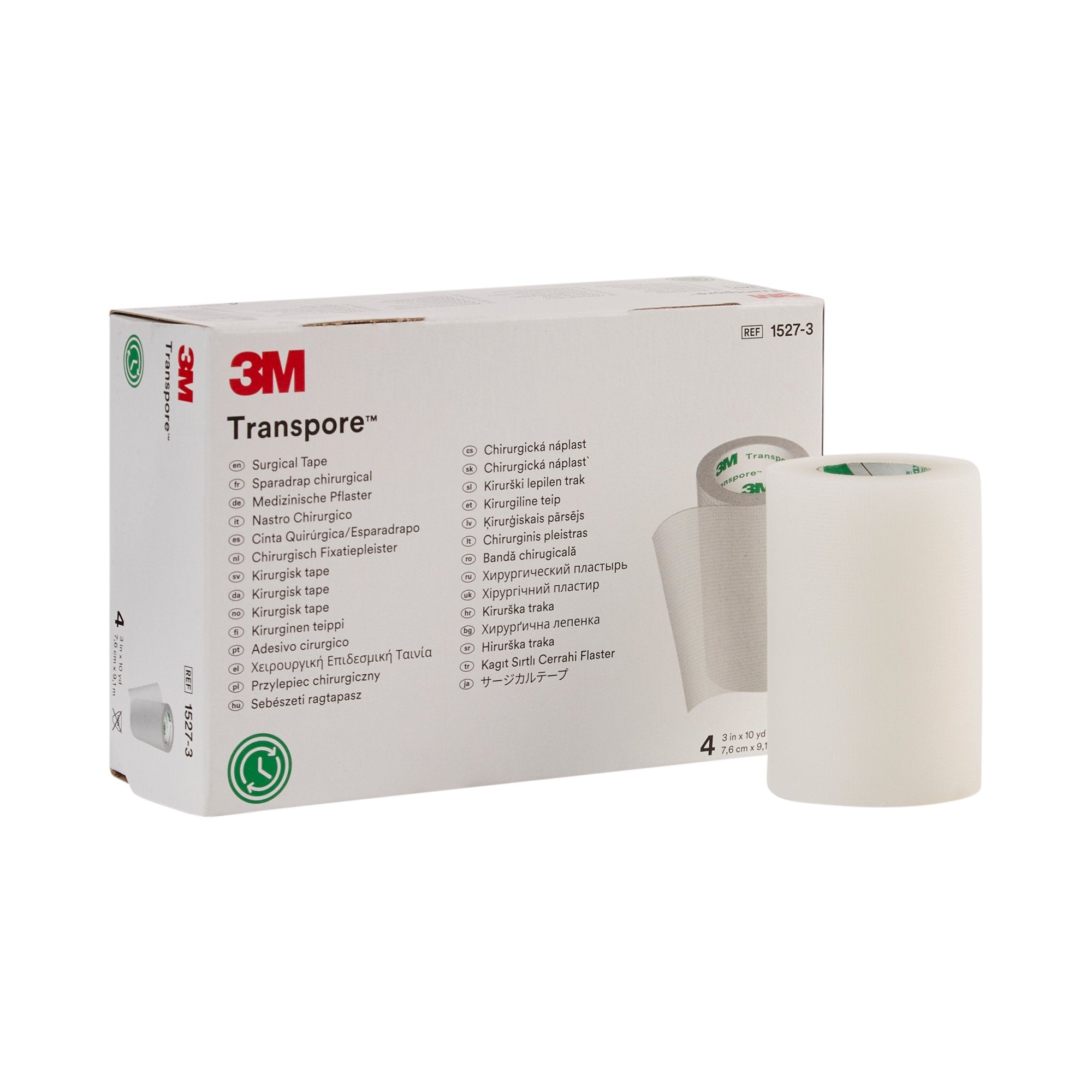 Solventum Corporation - Medical Tape 3M™ Transpore™ Transparent 3 Inch X 10 Yard Plastic NonSterile [40/CS]