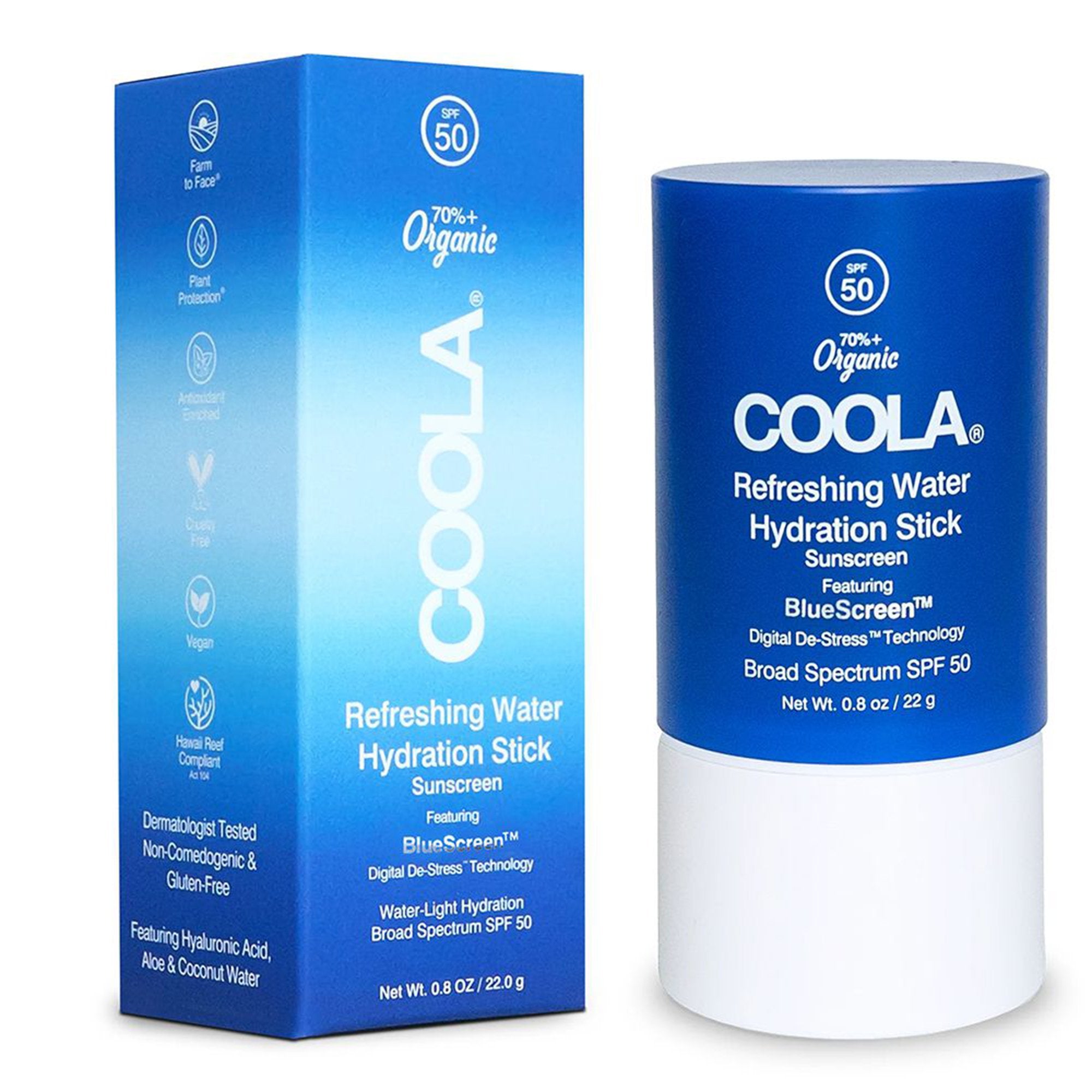 COOLA LLC - Sunscreen COOLA® Refreshing Water Hydration Stick SPF 50 Stick 0.8 oz. Tube [24/CS]