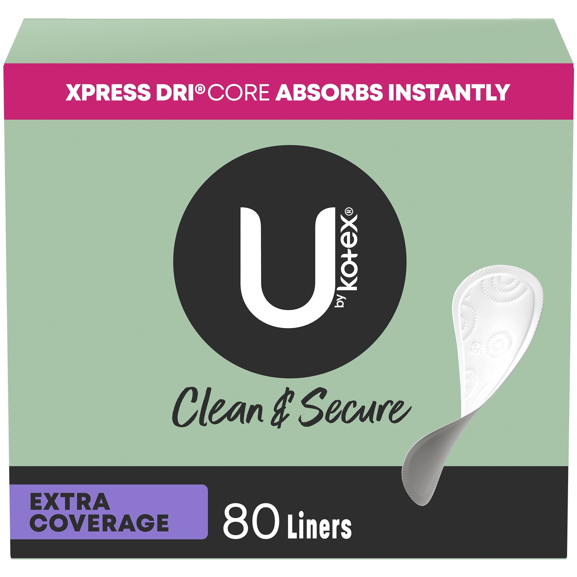 Kimberly Clark - Panty Liner U by Kotex® Clean & Secure Breathable Regular Absorbency [320/CS]