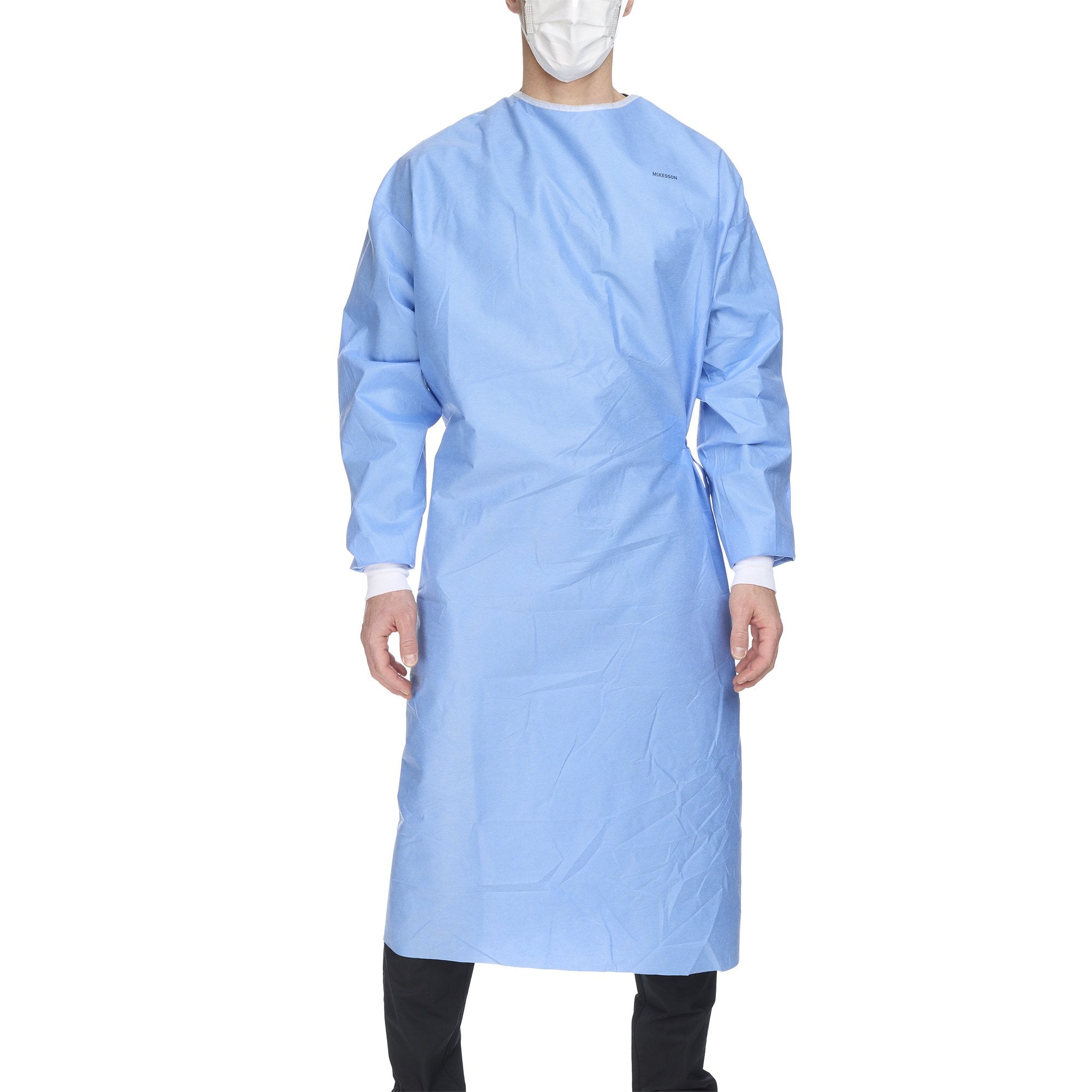 McKesson Brand - Non-Reinforced Surgical Gown with Towel McKesson X-Large Blue Sterile AAMI Level 3 Disposable [28/CS] (1104453_CS)